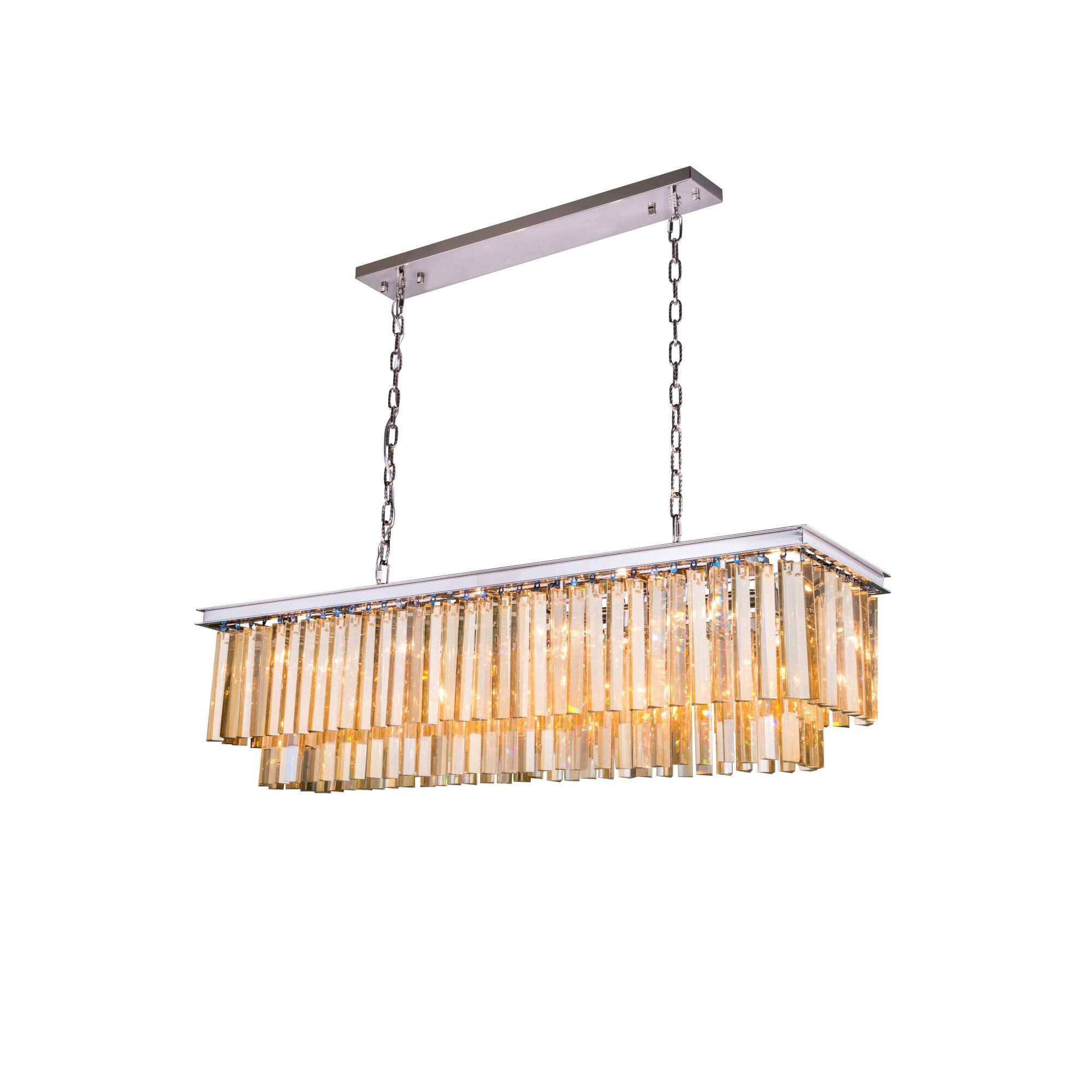 Sydney 50 Inch 12 Light Linear Suspension Light by Elegant Lighting