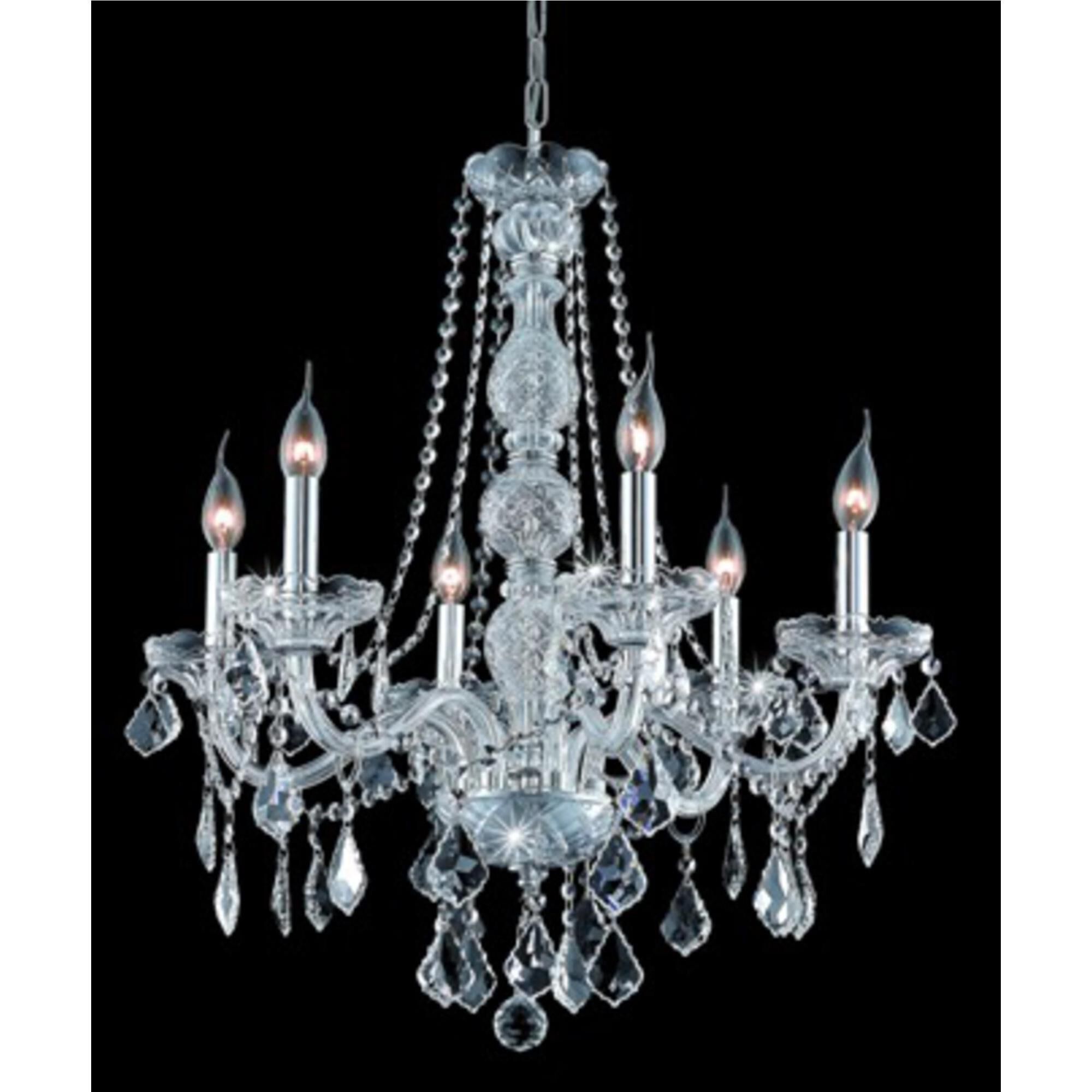 Verona 24 Inch 6 Light Chandelier by Elegant Lighting