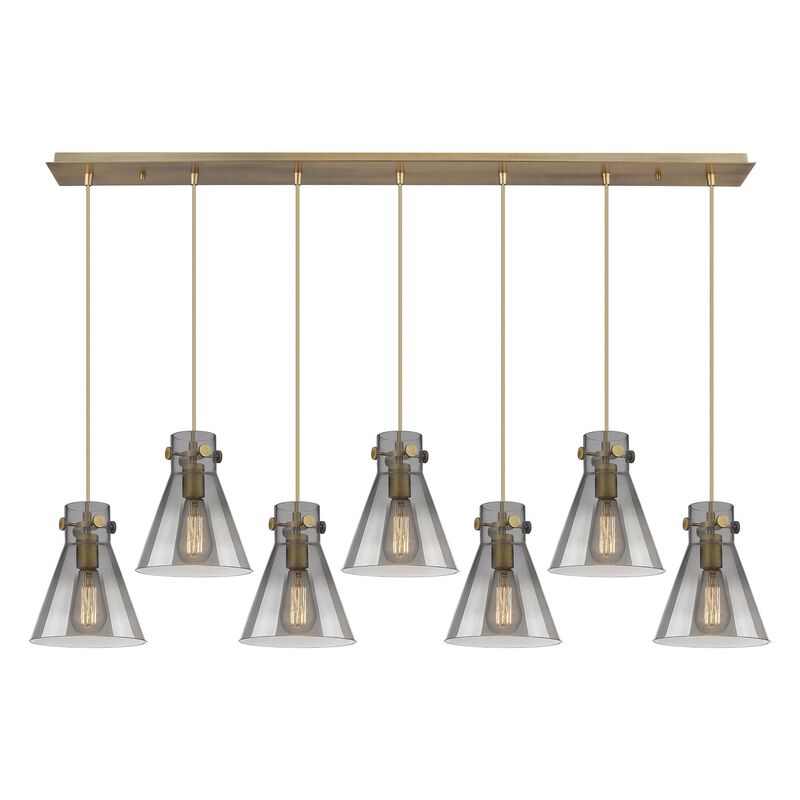 Bruno Marashlian Newton Cone 51 Inch 7 Light Linear Suspension Light by Innovations Lighting