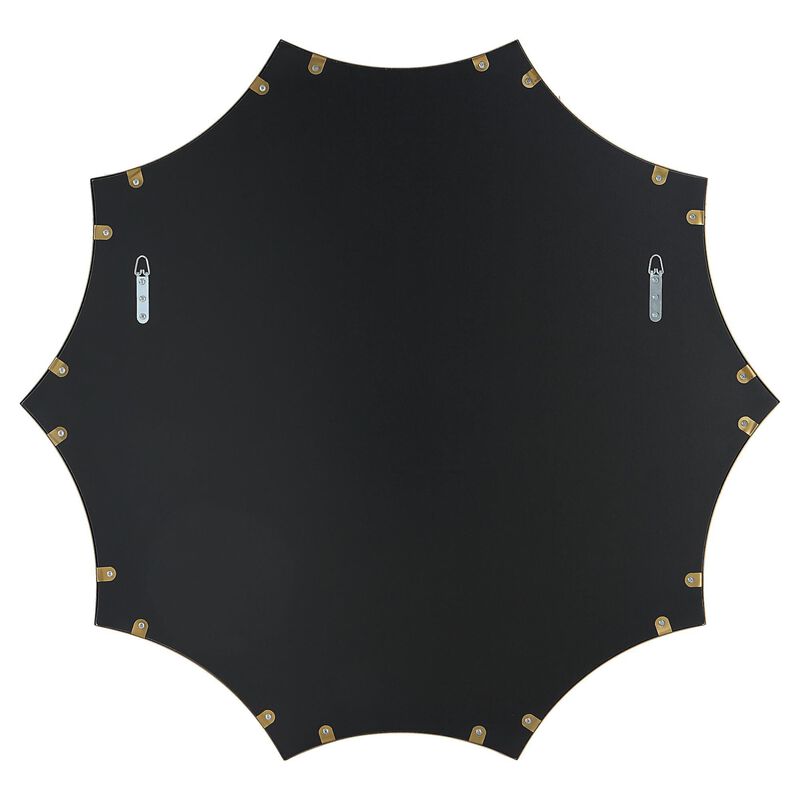 Uttermost Flare Brushed Brass Round Mirror Decorative Mirrors by Uttermost