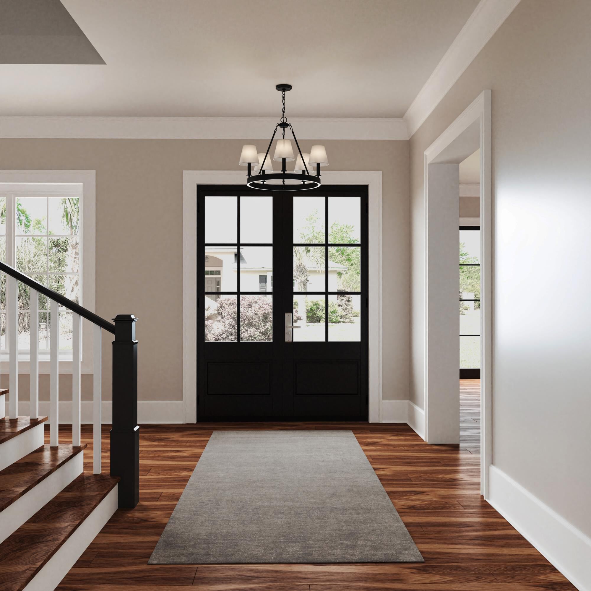 Shown in Matte Black finish and White Parchment Paper Cone Shade glass and White Parchment Paper Cone shade