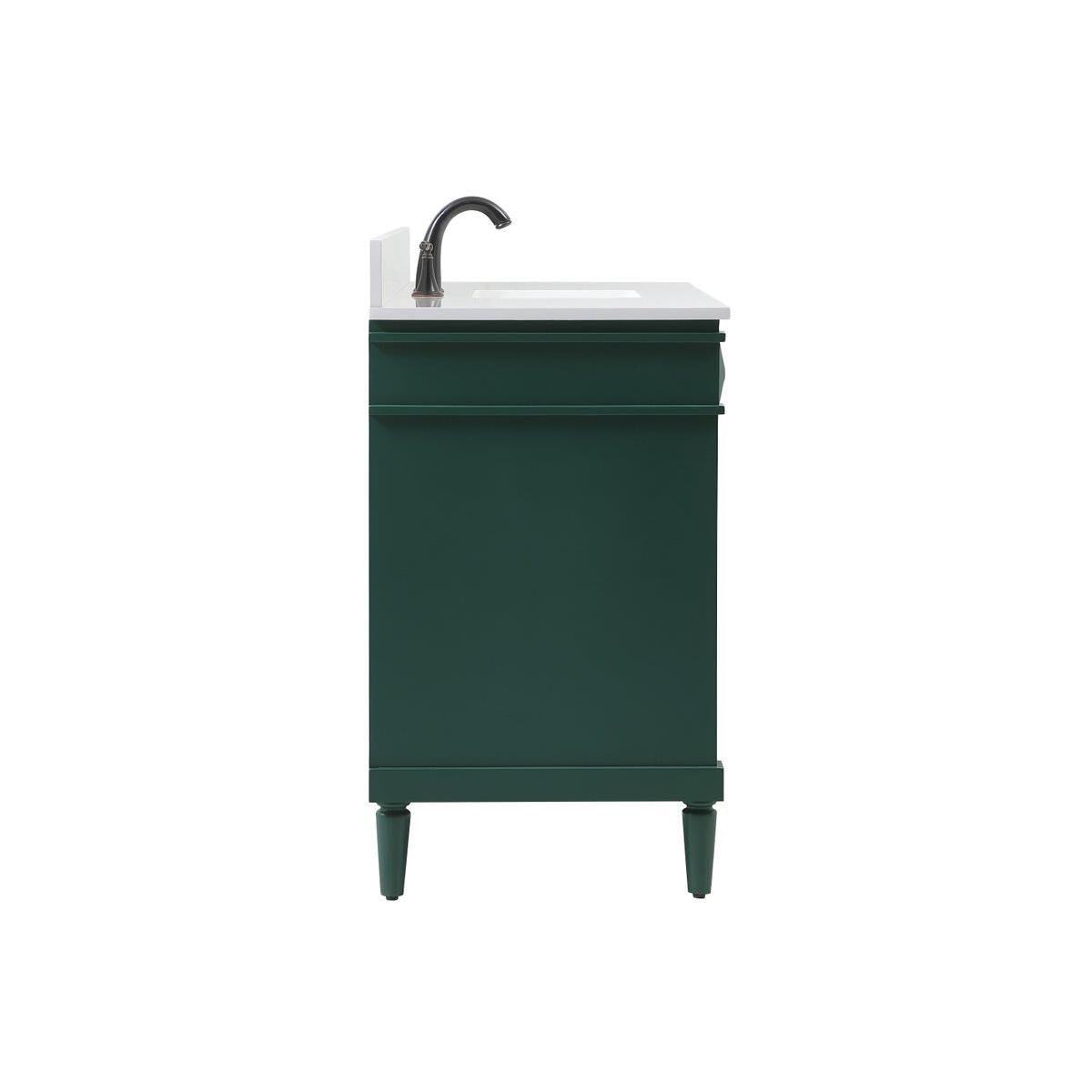 Shown in Green finish and Backsplash accent