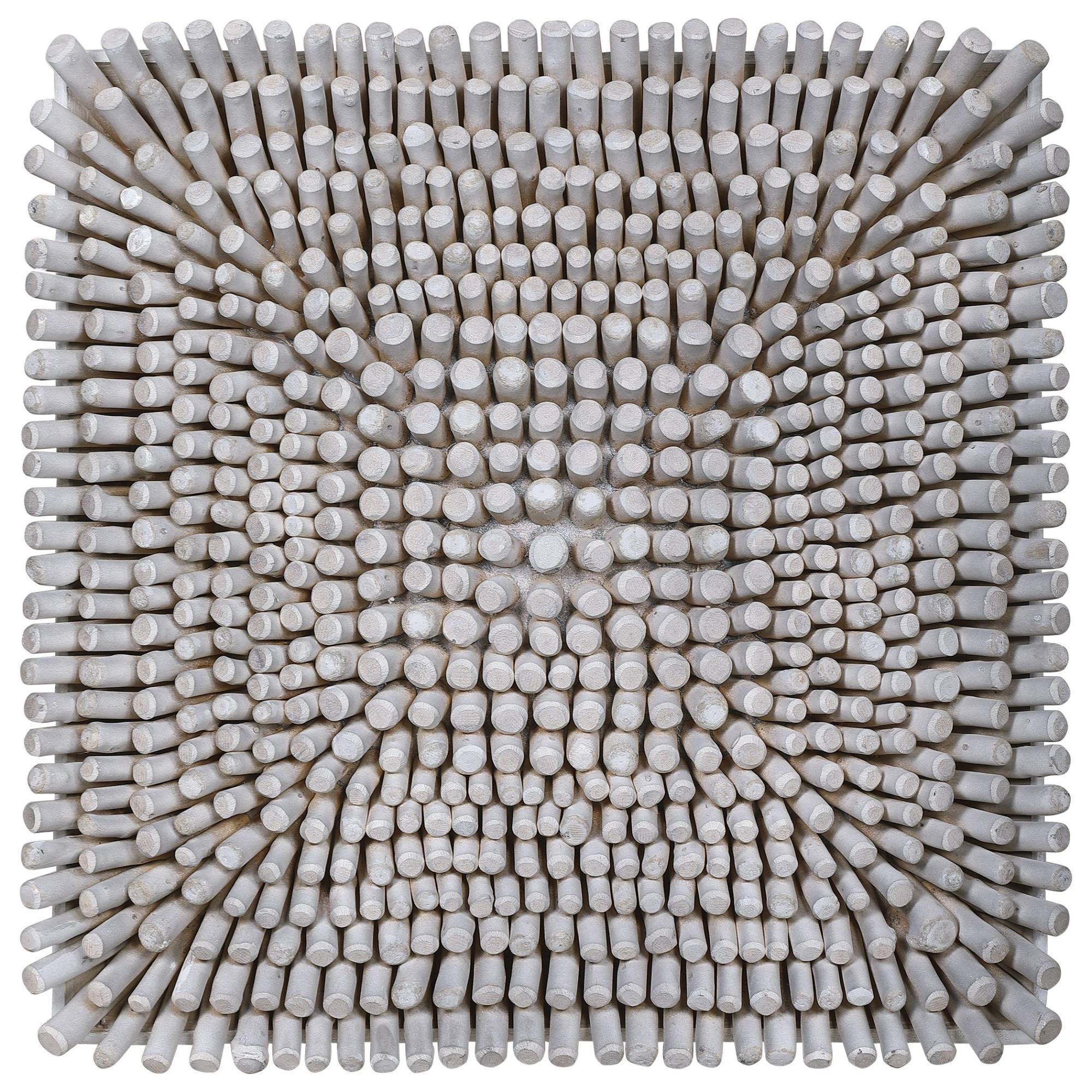 Shown in Inspired By Coastal Living, This Wood Wall Panel Is Made Up Of Natural Driftwood Elements. The Light finish