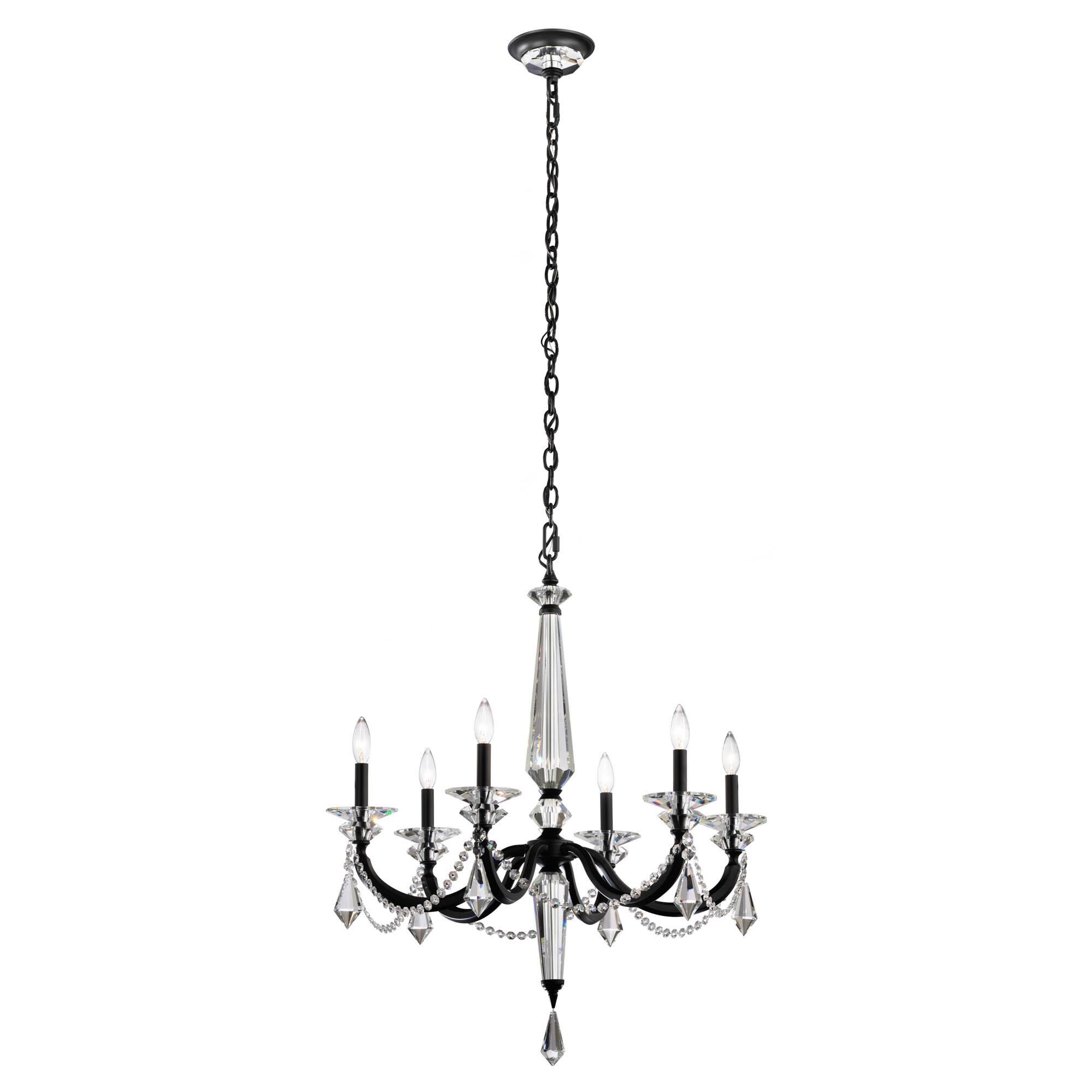 Verona 29 Inch 6 Light Chandelier by Schonbek