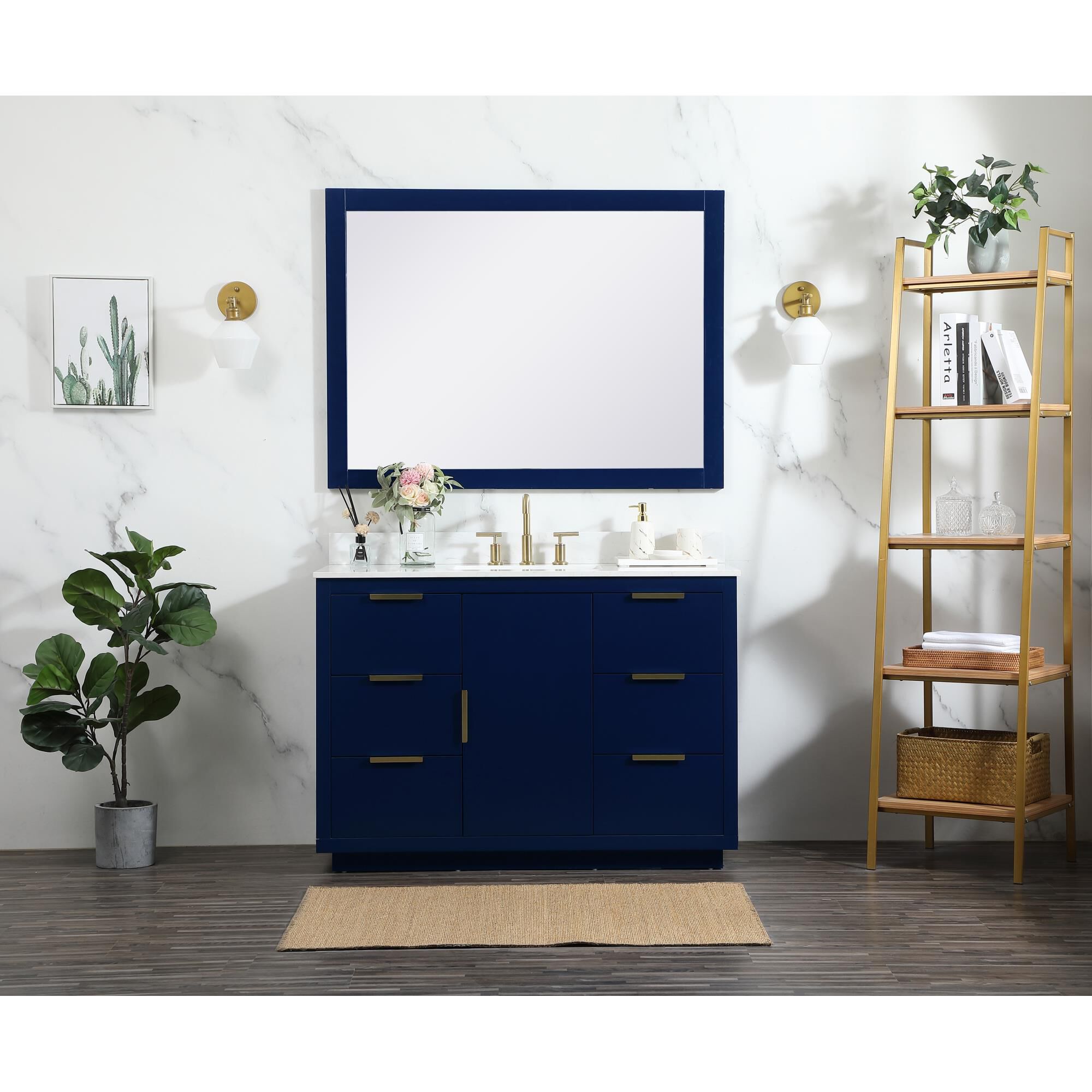 Shown in Blue finish