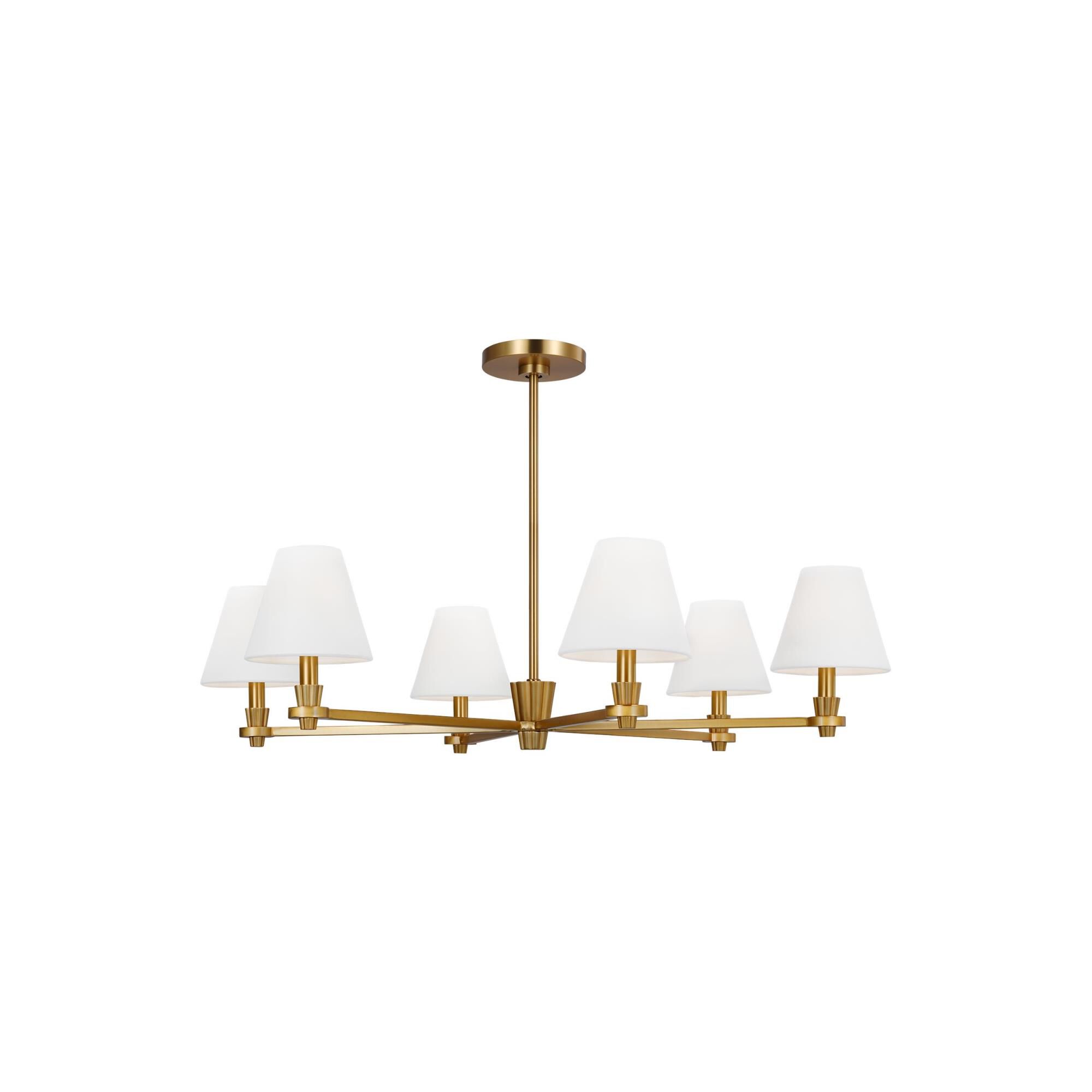 Alexa Hampton Paisley 36 Inch 6 Light Chandelier by Visual Comfort Studio Collection