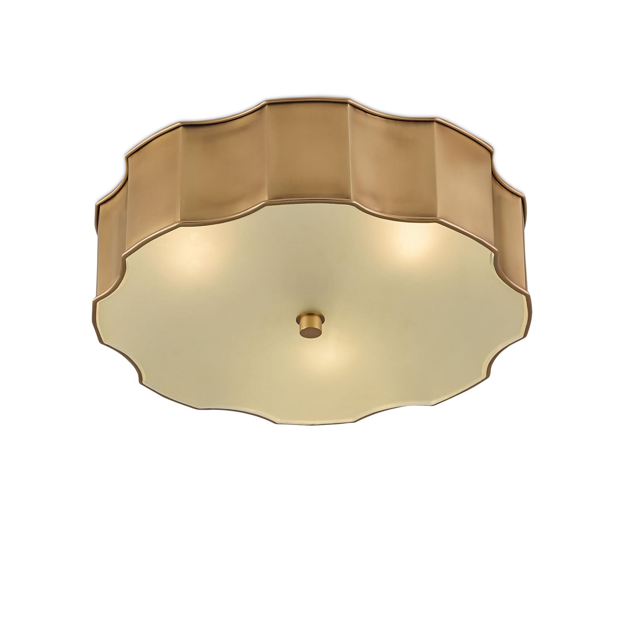 Wexford 19 Inch 3 Light Flush Mount by Currey and Company