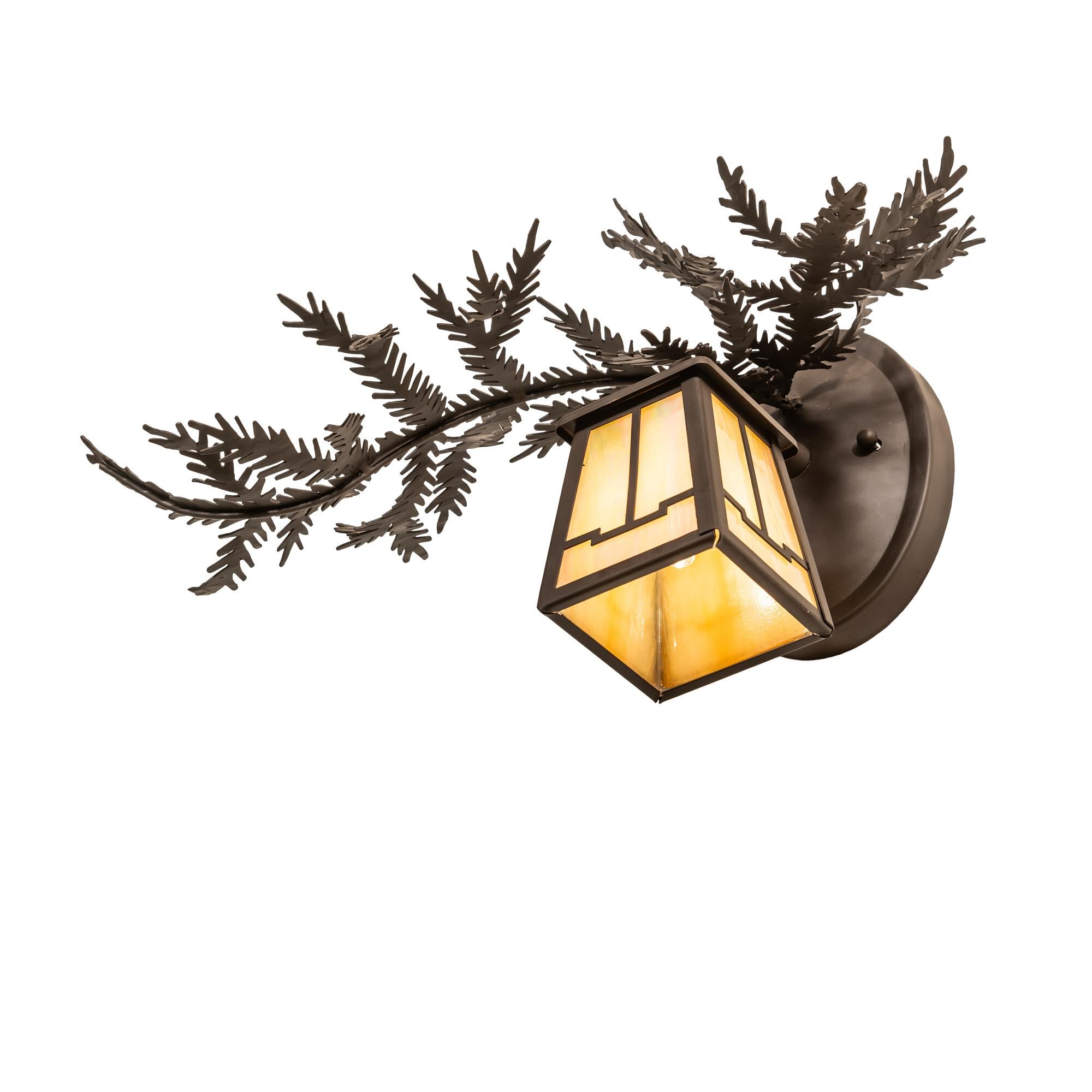 Shown in Oil Rubbed Bronze finish and Beige glass