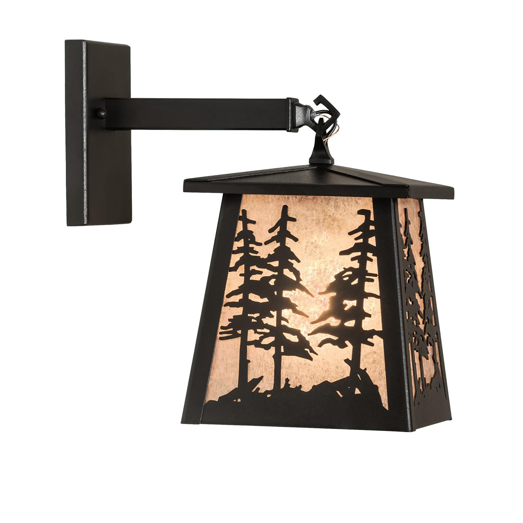 Meyda Lighting Tall Pines 12 Inch Tall Outdoor Wall Light