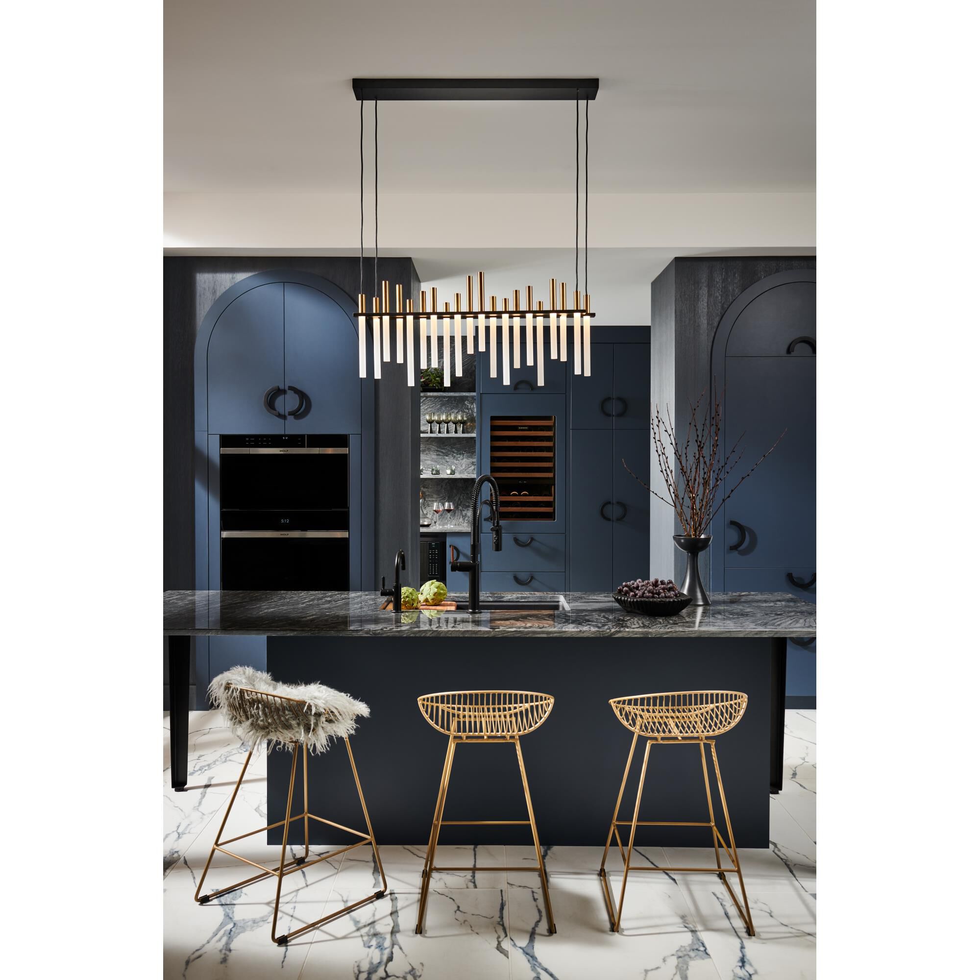 Shown in Black finish and Etched Acrylic glass