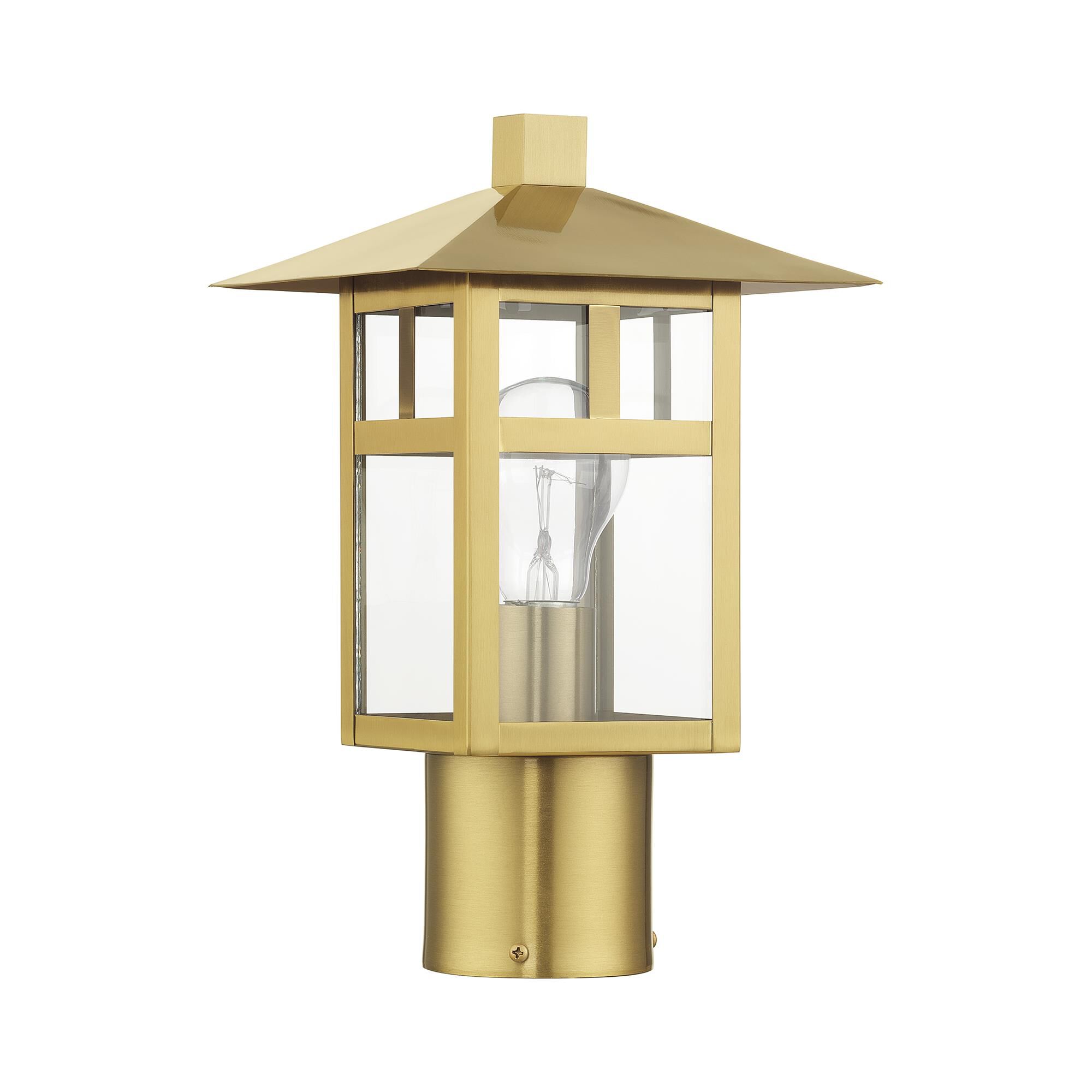 Crestlake 12 Inch Outdoor Post Lamp by Livex Lighting