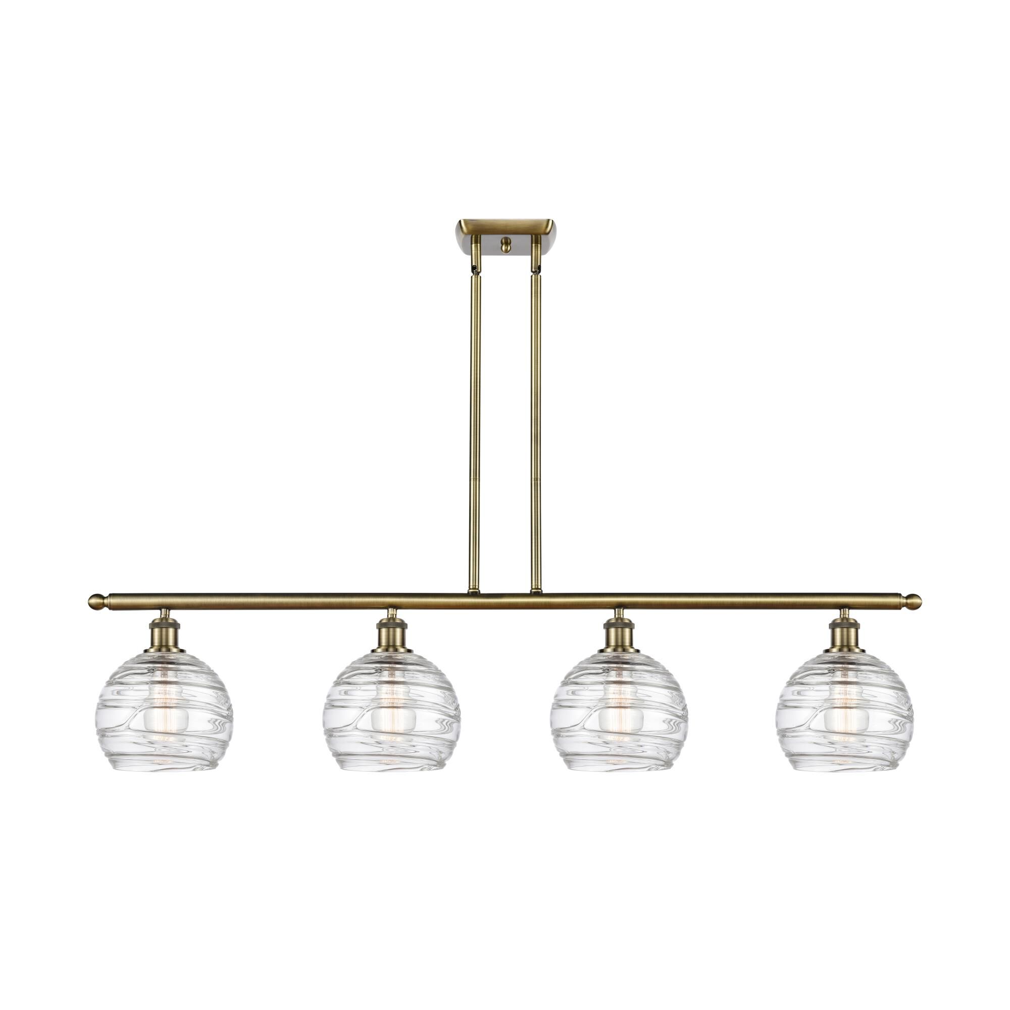 Bruno Marashlian Athens Deco Swirl 48 Inch Linear Suspension Light by Innovations Lighting