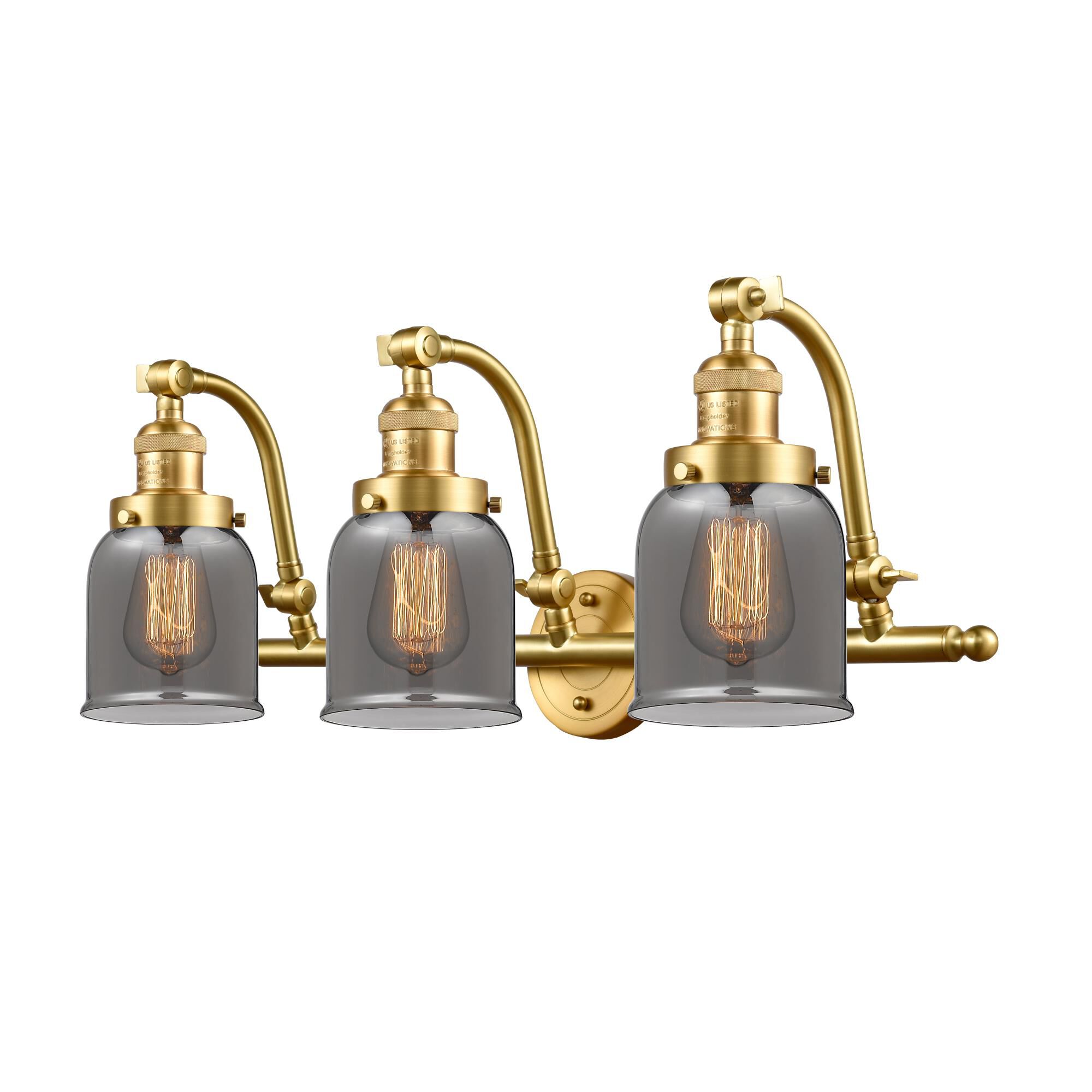 Bruno Marashlian Small Bell 28 Inch 3 Light Bath Vanity Light by Innovations Lighting