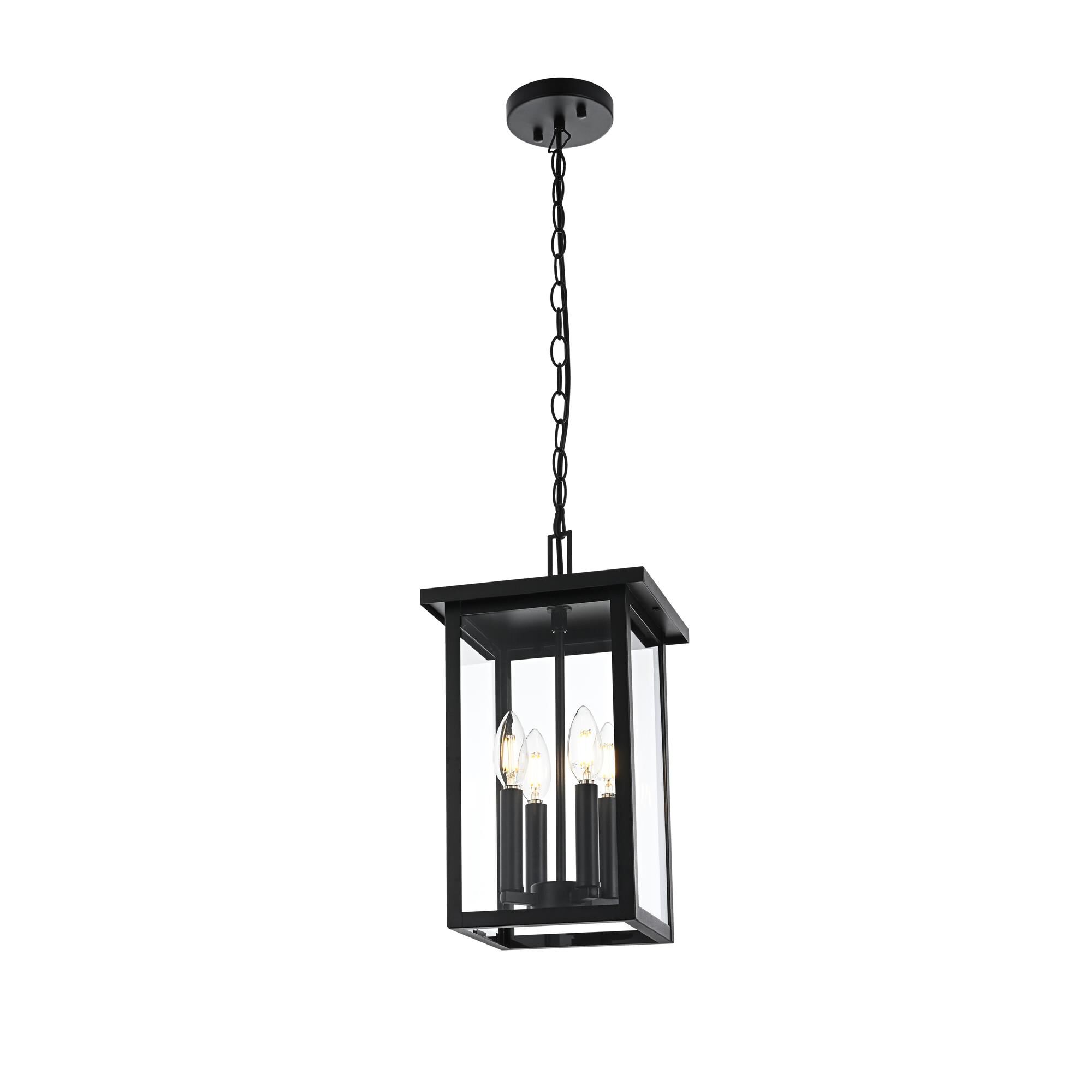 Sheridan 9 Inch Outdoor Hanging Lantern by Elegant Lighting