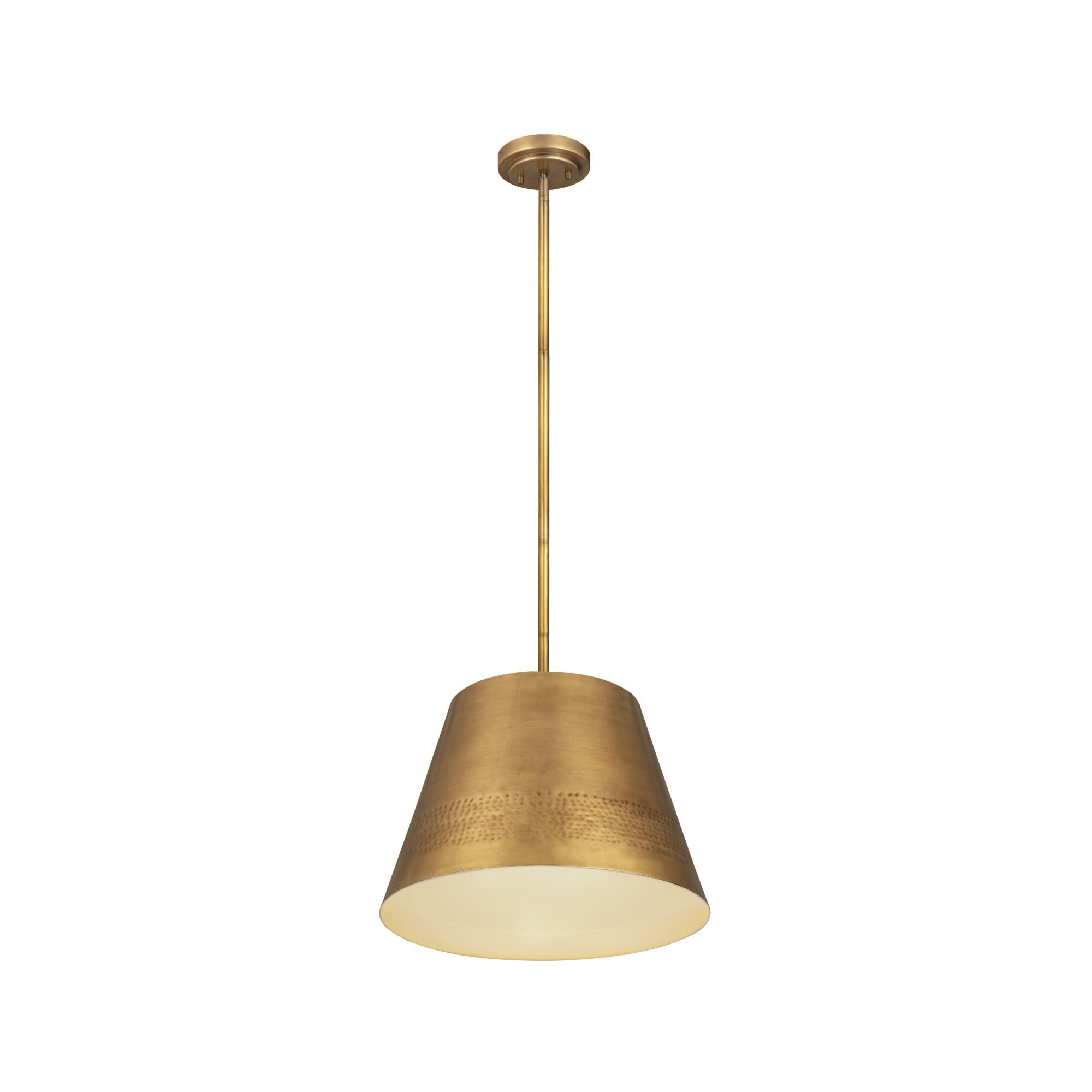 Shown in Rubbed Brass finish and Iron glass and Iron shade