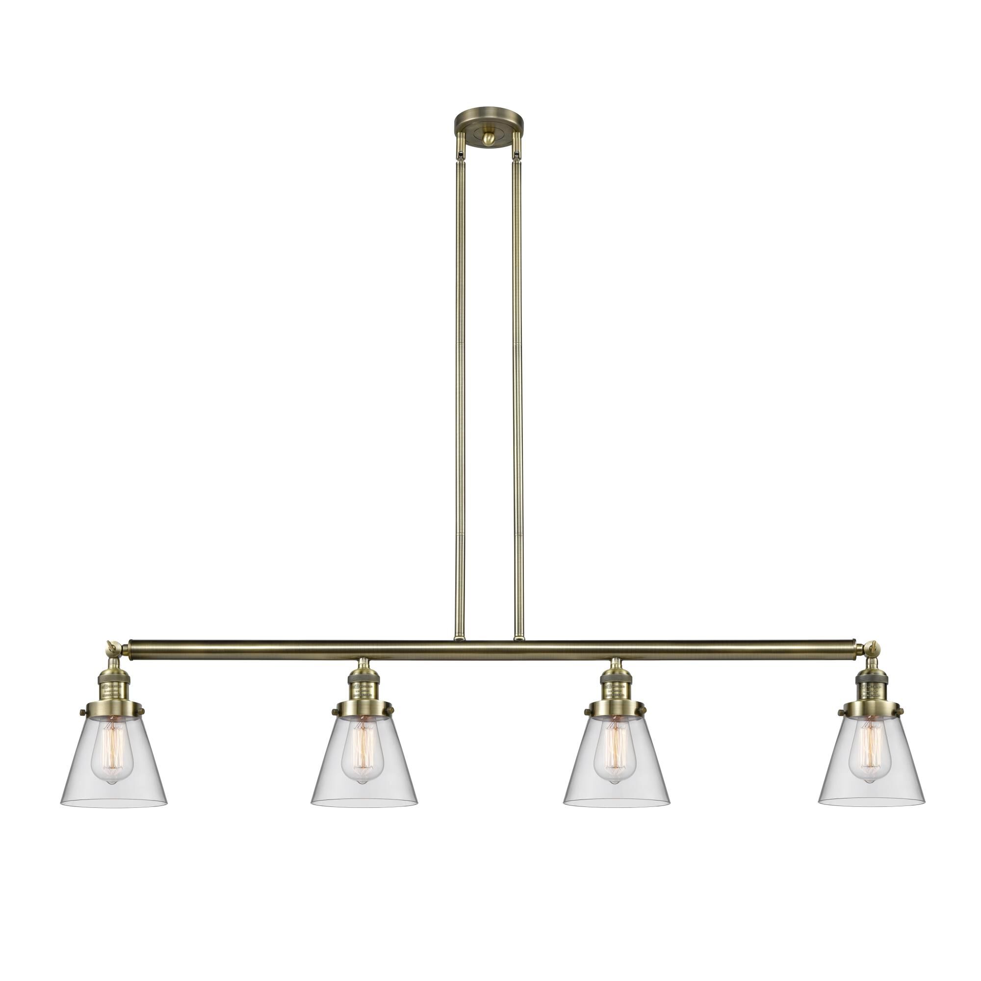 Bruno Marashlian Small Cone 48 Inch 4 Light LED Linear Suspension Light by Innovations Lighting