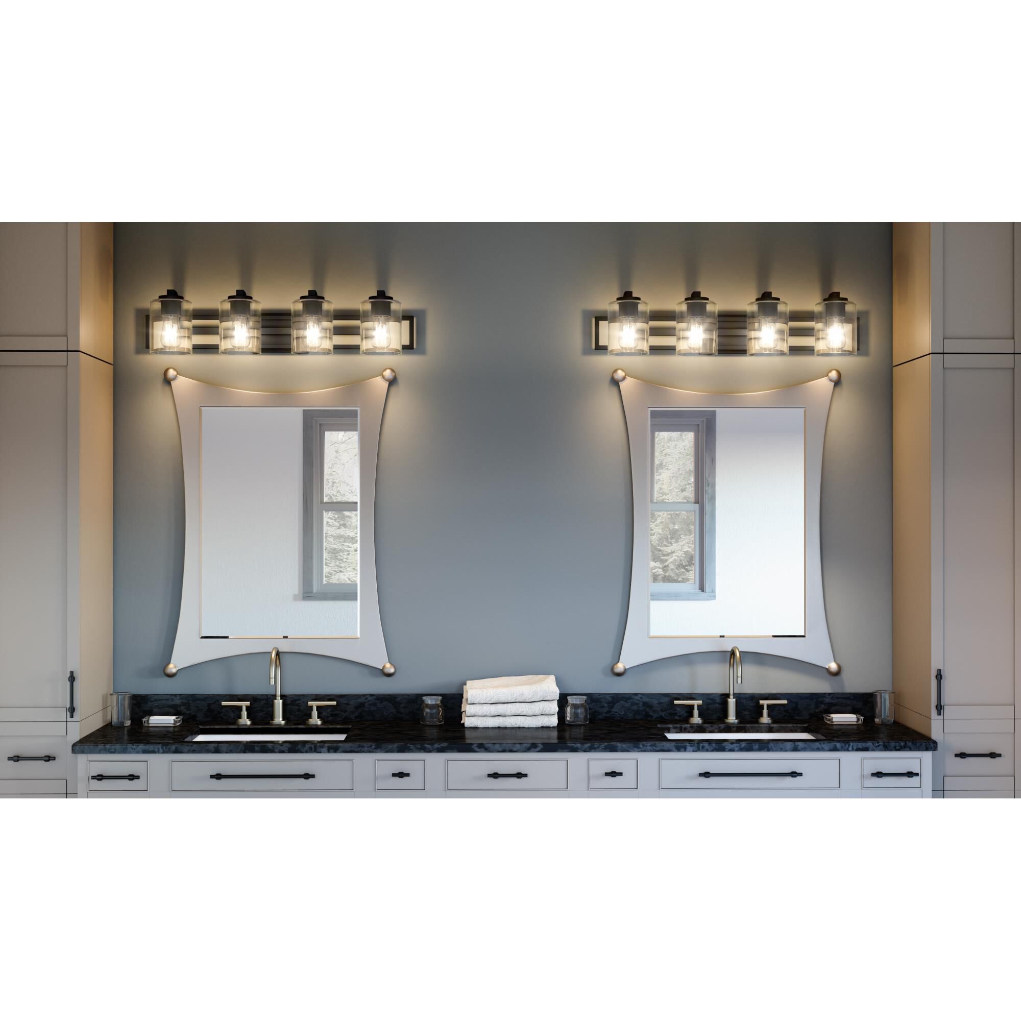 Lansdowne 32 Inch 4 Light Bath Vanity Light by Quoizel