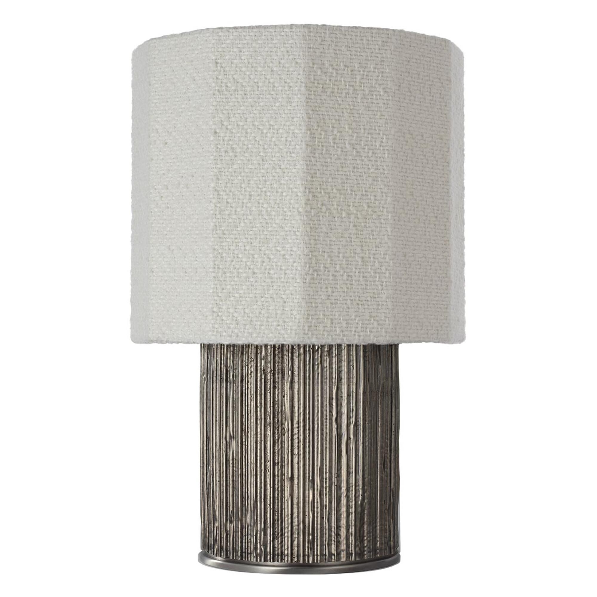 Shown in Ridged Graphite finish and Decorative Boucle shade
