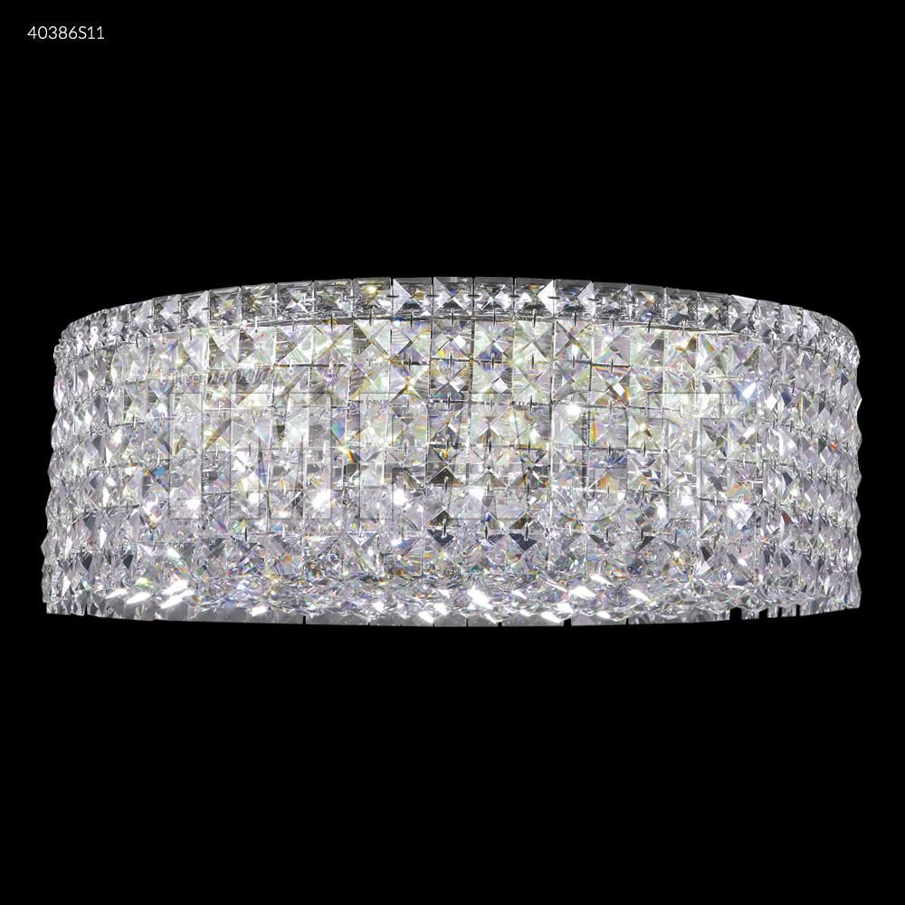 Contemporary 20 Inch 12 Light Flush Mount by James R. Moder