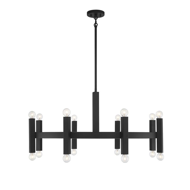 40 Inch 16 Light LED Chandelier by Meridian Lighting