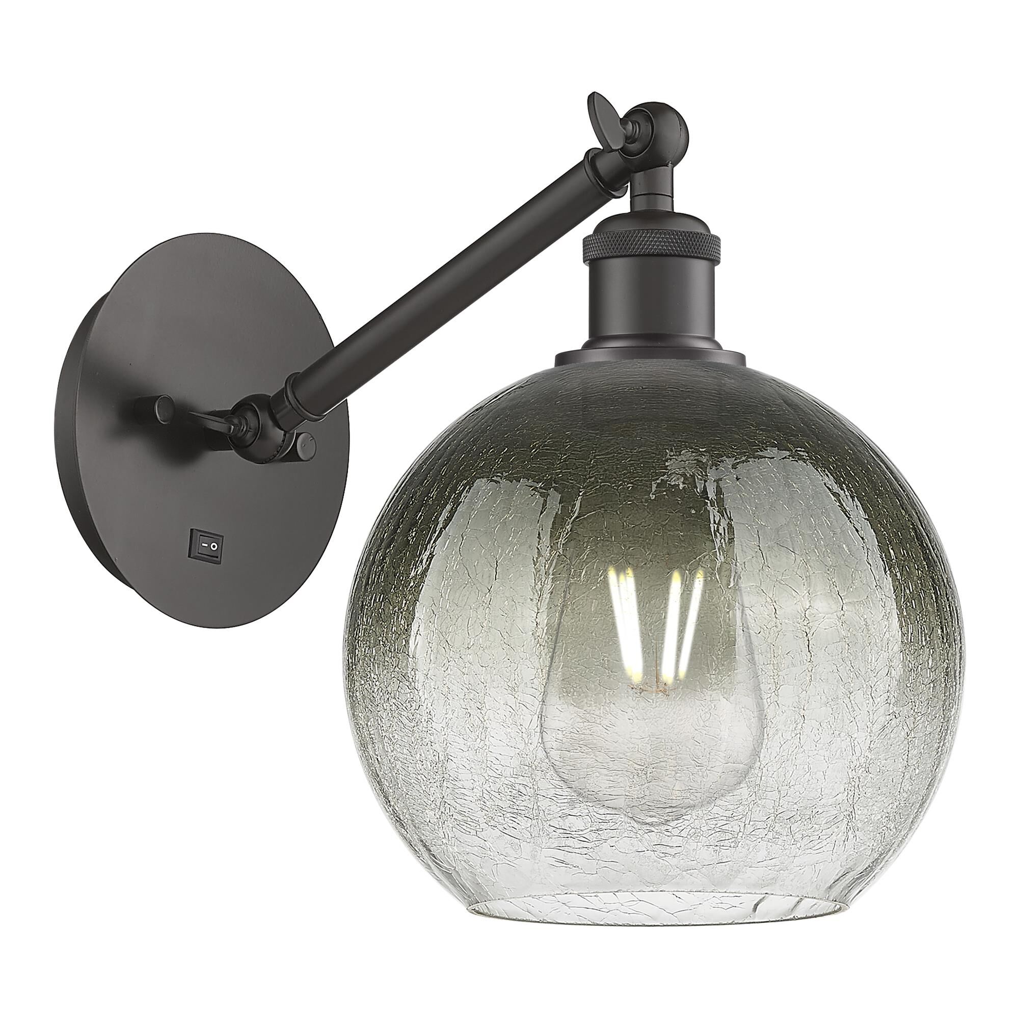 Shown in Oil Rubbed Bronze finish and Slate glass