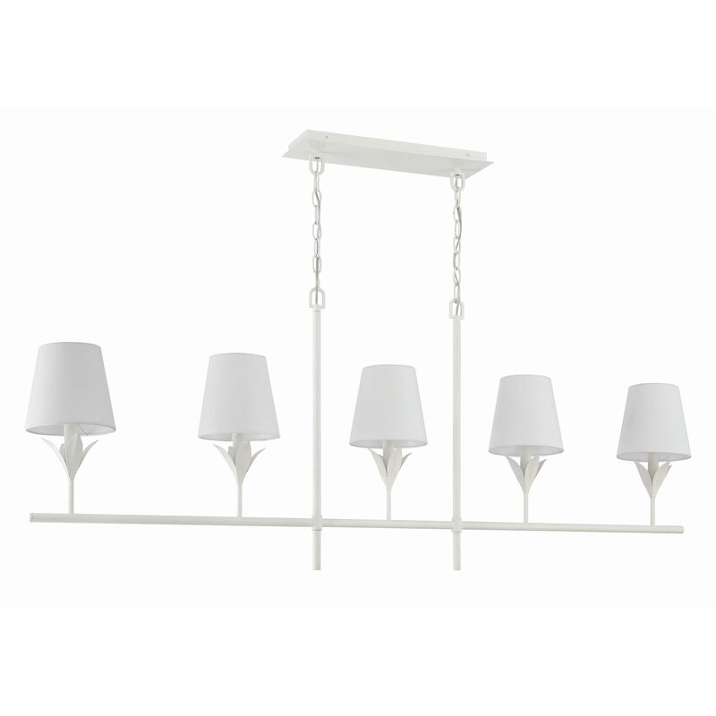 Cypress 14 Inch 5 Light Linear Suspension Light by Crystorama