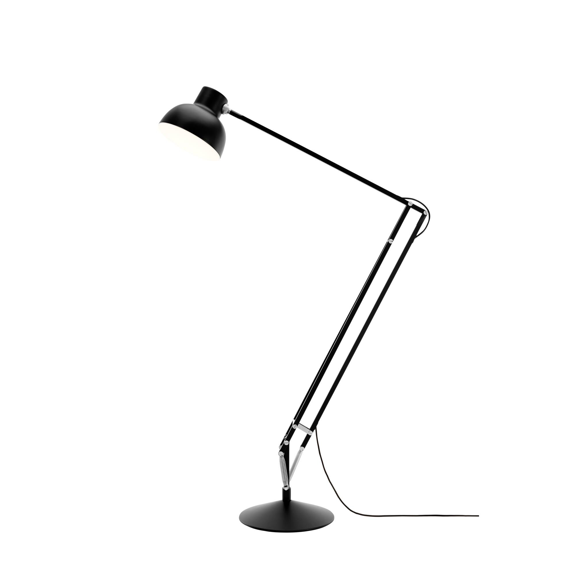 Shown in Jet Black finish and Aluminum shade