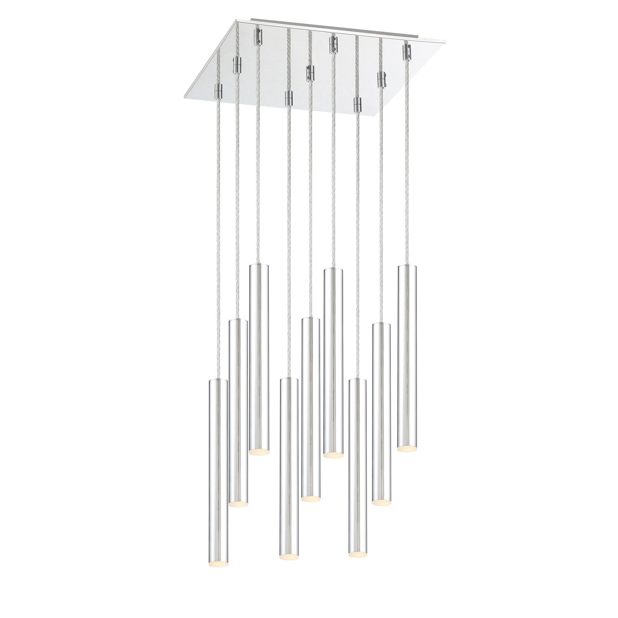 Forest 14 Inch 9 Light LED Linear Suspension Light by Z-Lite