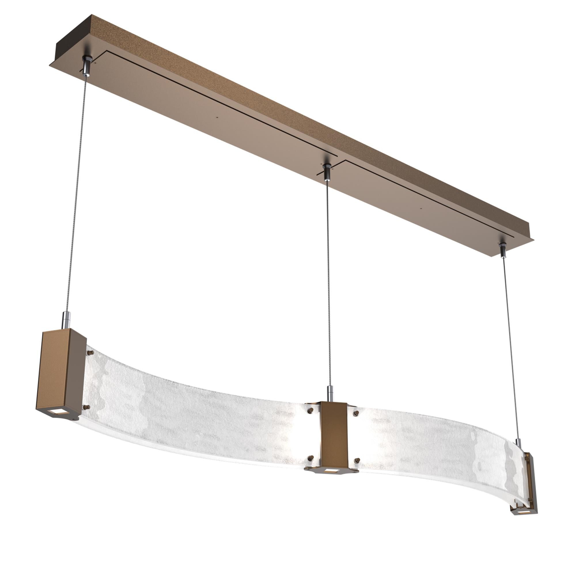 Shown in Flat Bronze finish and Clear Granite glass