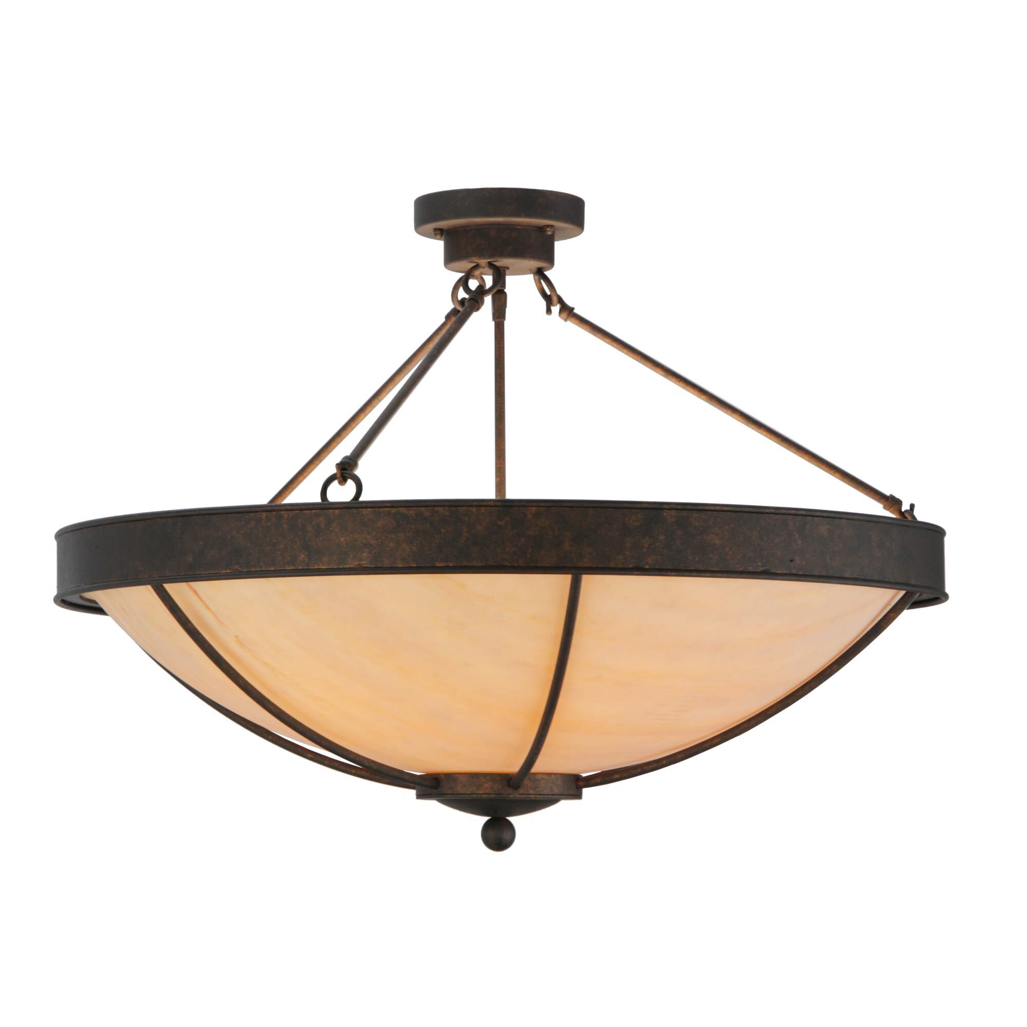 32 Inch 5 Light Semi Flush Mount by Meyda Lighting