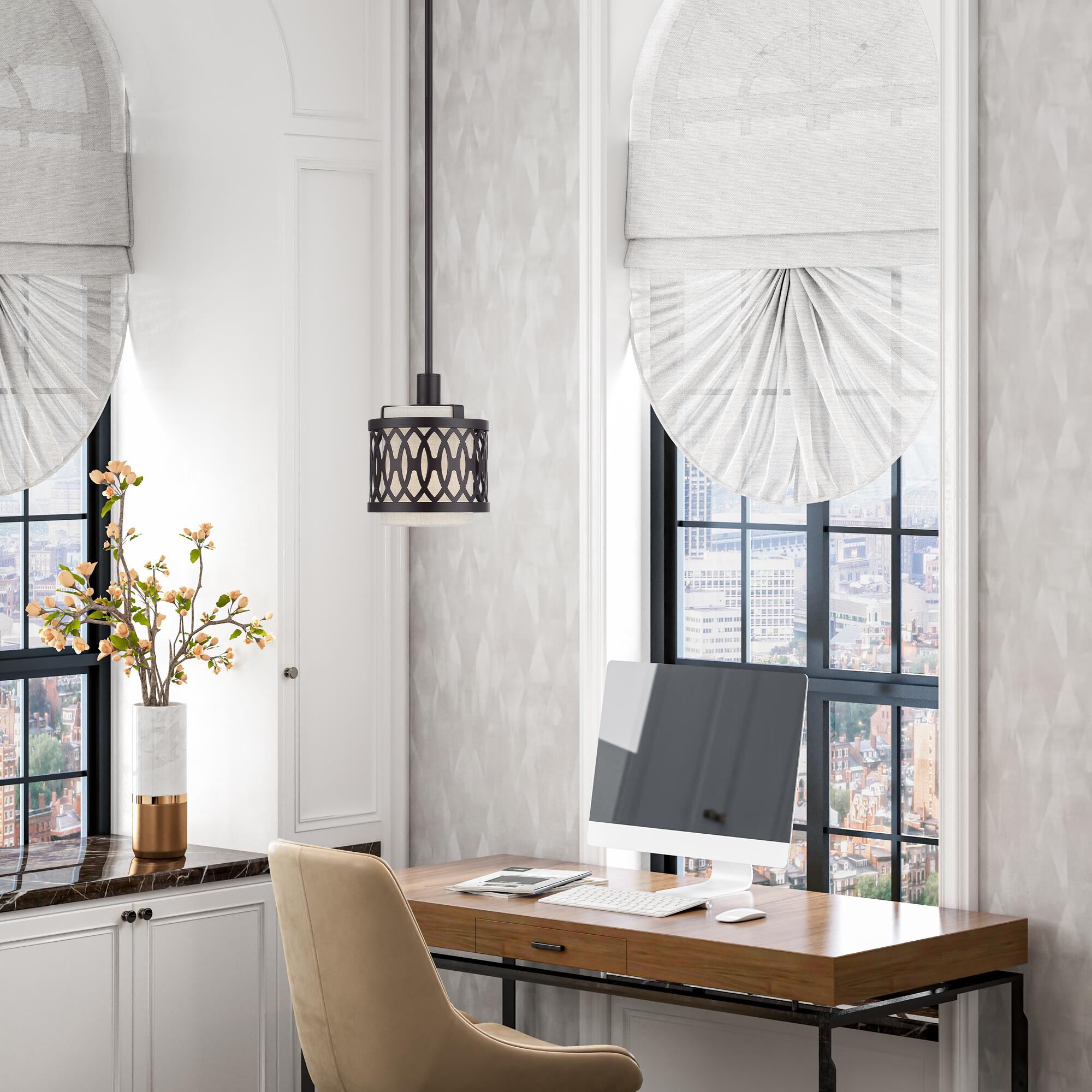 Vistaview 7 Inch Mini Pendant by Livex Lighting