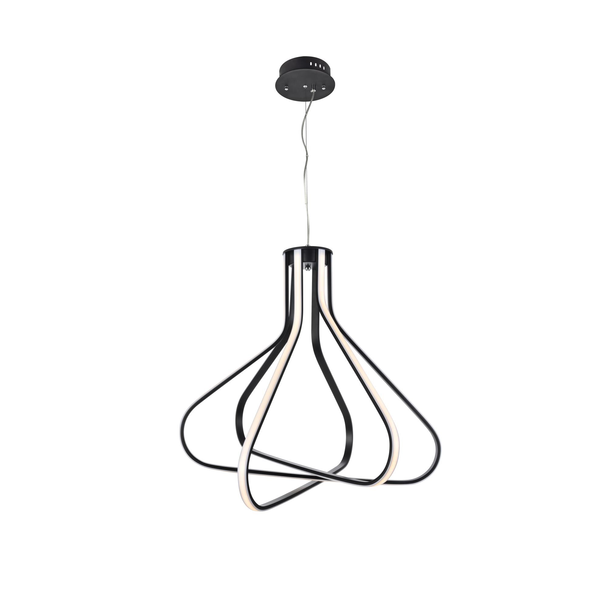Dahlia 26 Inch LED Large Pendant by Elegant Lighting