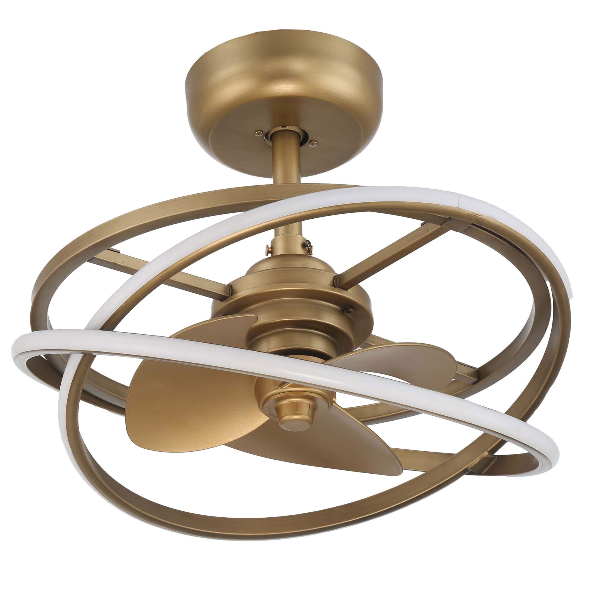 Cirro 20 Inch Chandelier Ceiling Fan with Light Kit,