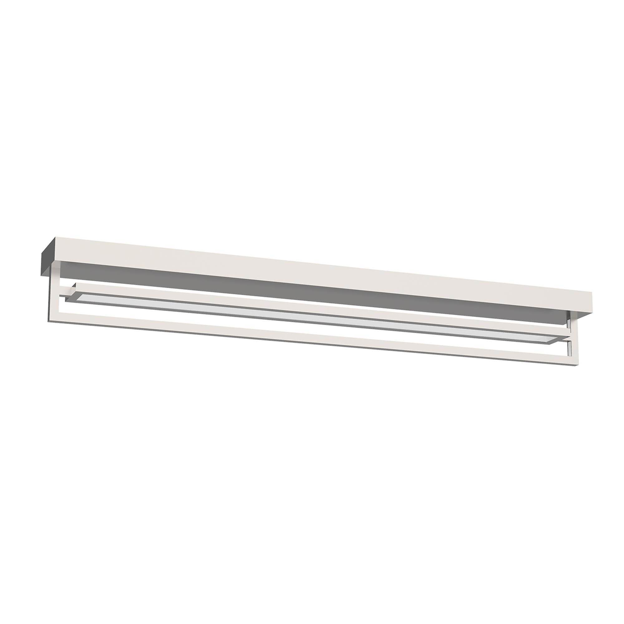 Shown in Brushed Nickel finish and Frosted Acrylic glass