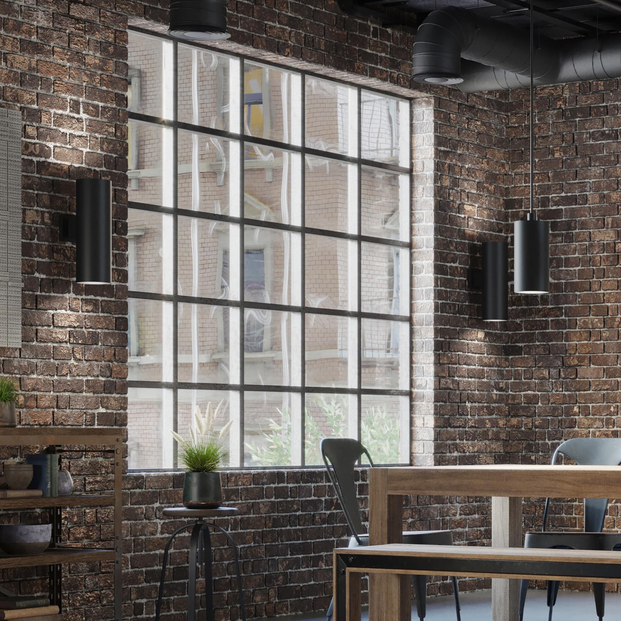 Cylinder 18 Inch Tall 2 Light Outdoor Wall Light by Progress Lighting