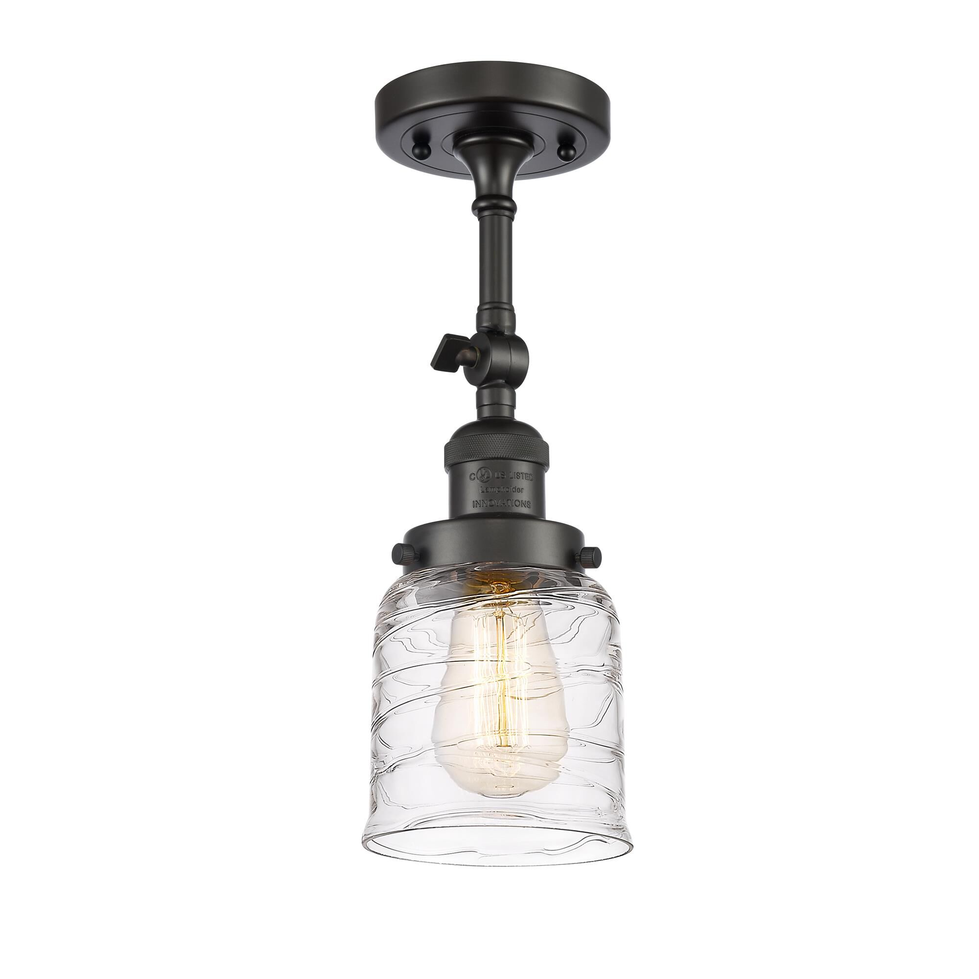 Shown in Oil Rubbed Bronze finish and Clear glass