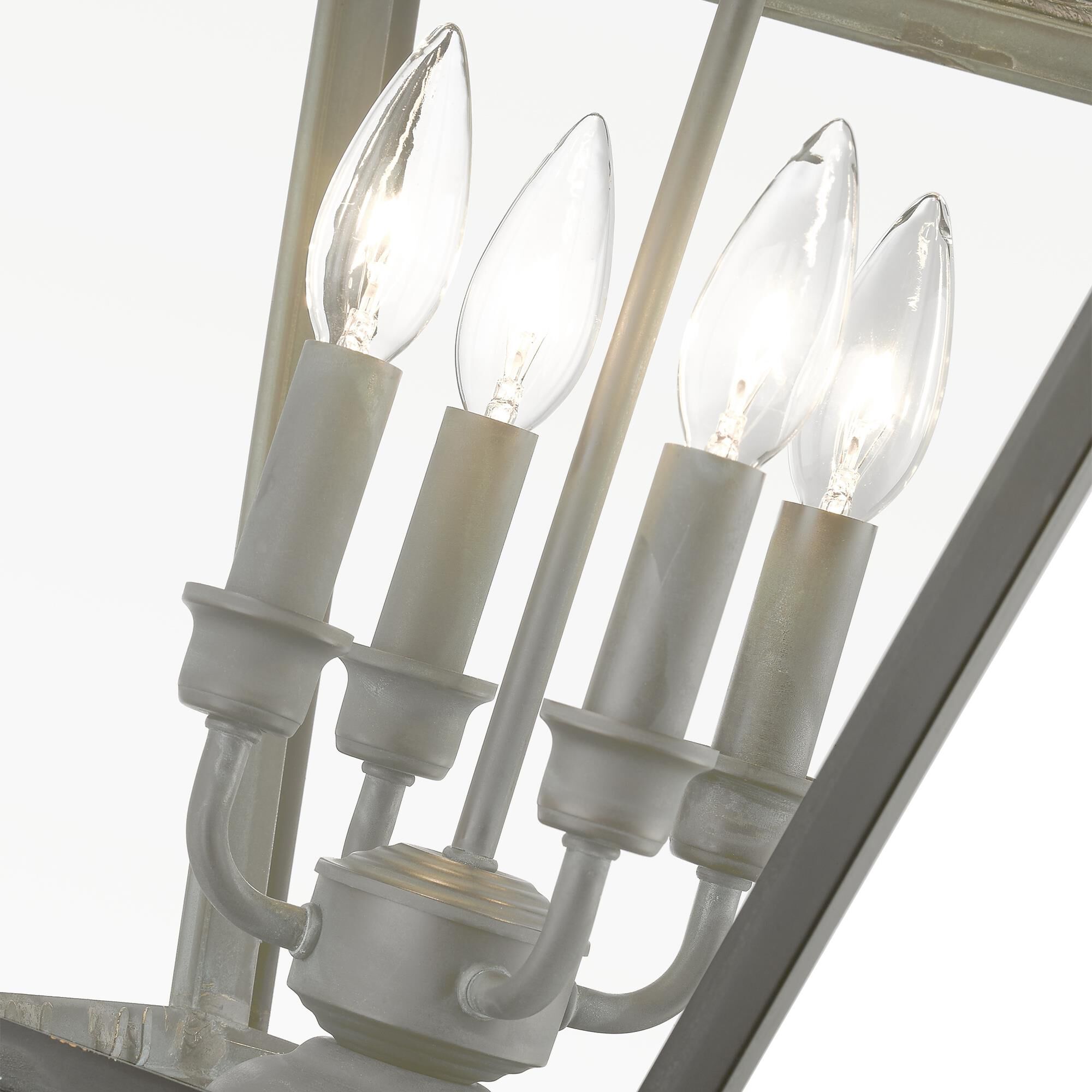 Shown in Charcoal finish and Clear glass