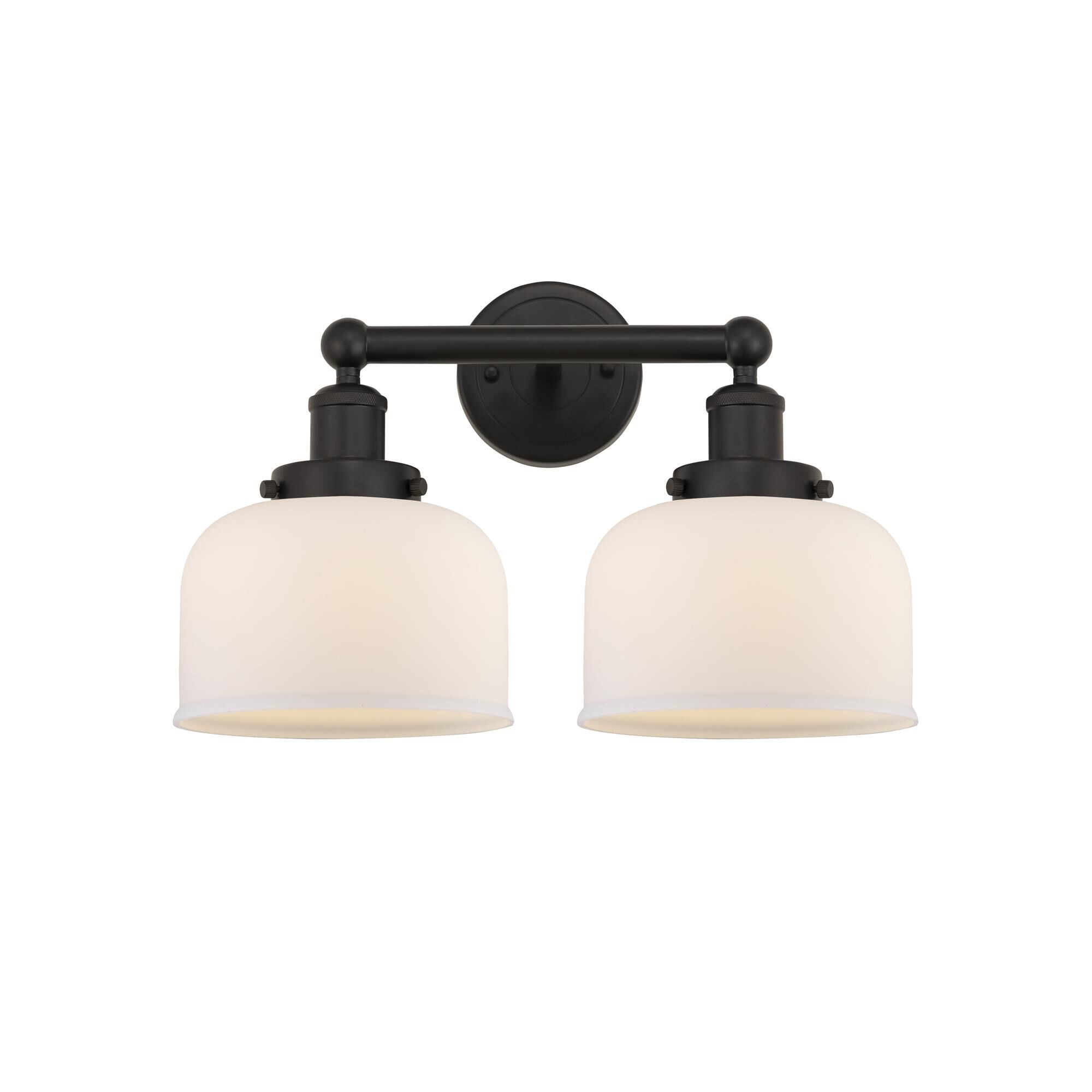 Shown in Oil Rubbed Bronze, Matte White finish and Matte White glass and Matte White Glass shade