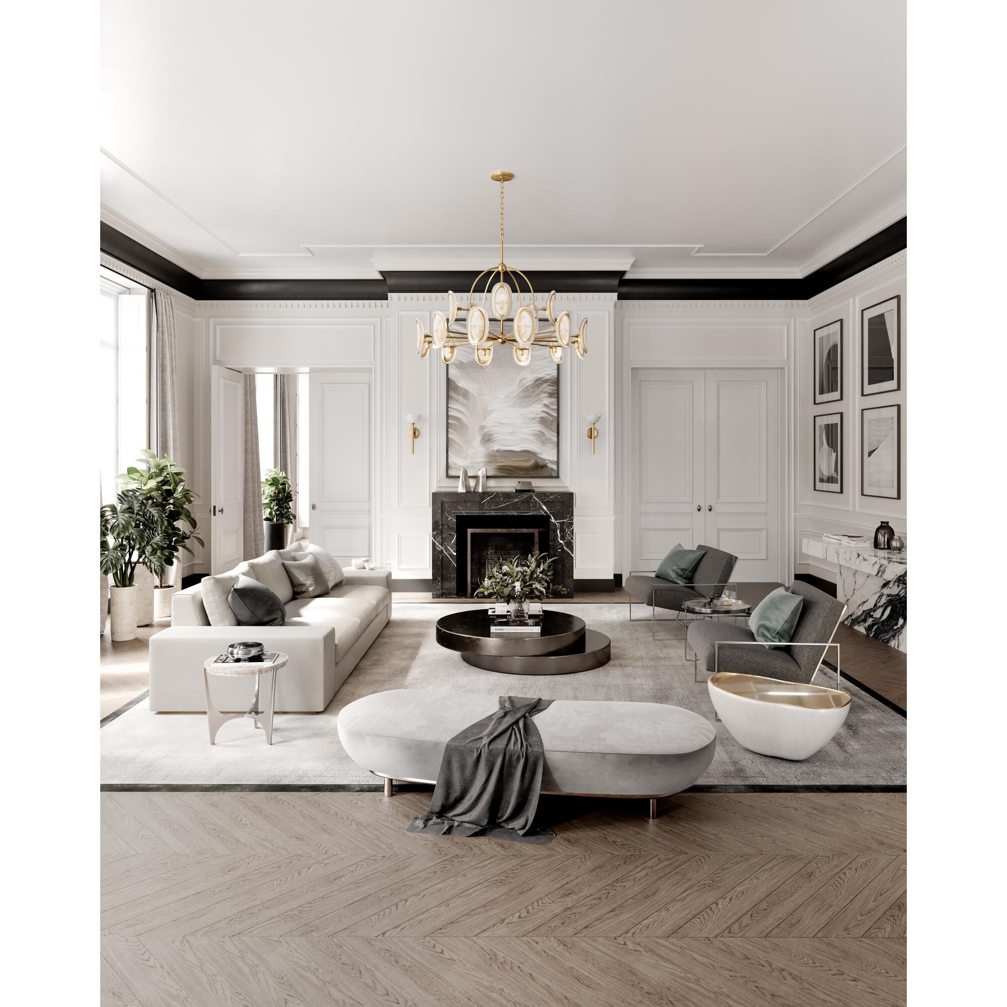 Danes 50 Inch Chandelier by Hudson Valley Lighting