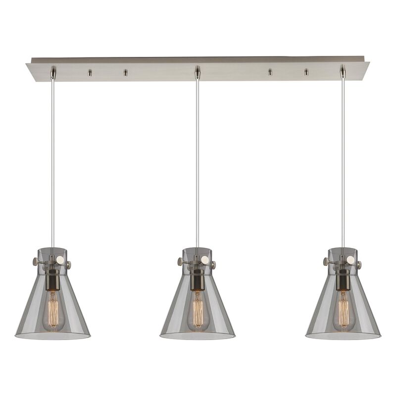 Bruno Marashlian Newton Cone 39 Inch 3 Light Linear Suspension Light by Innovations Lighting