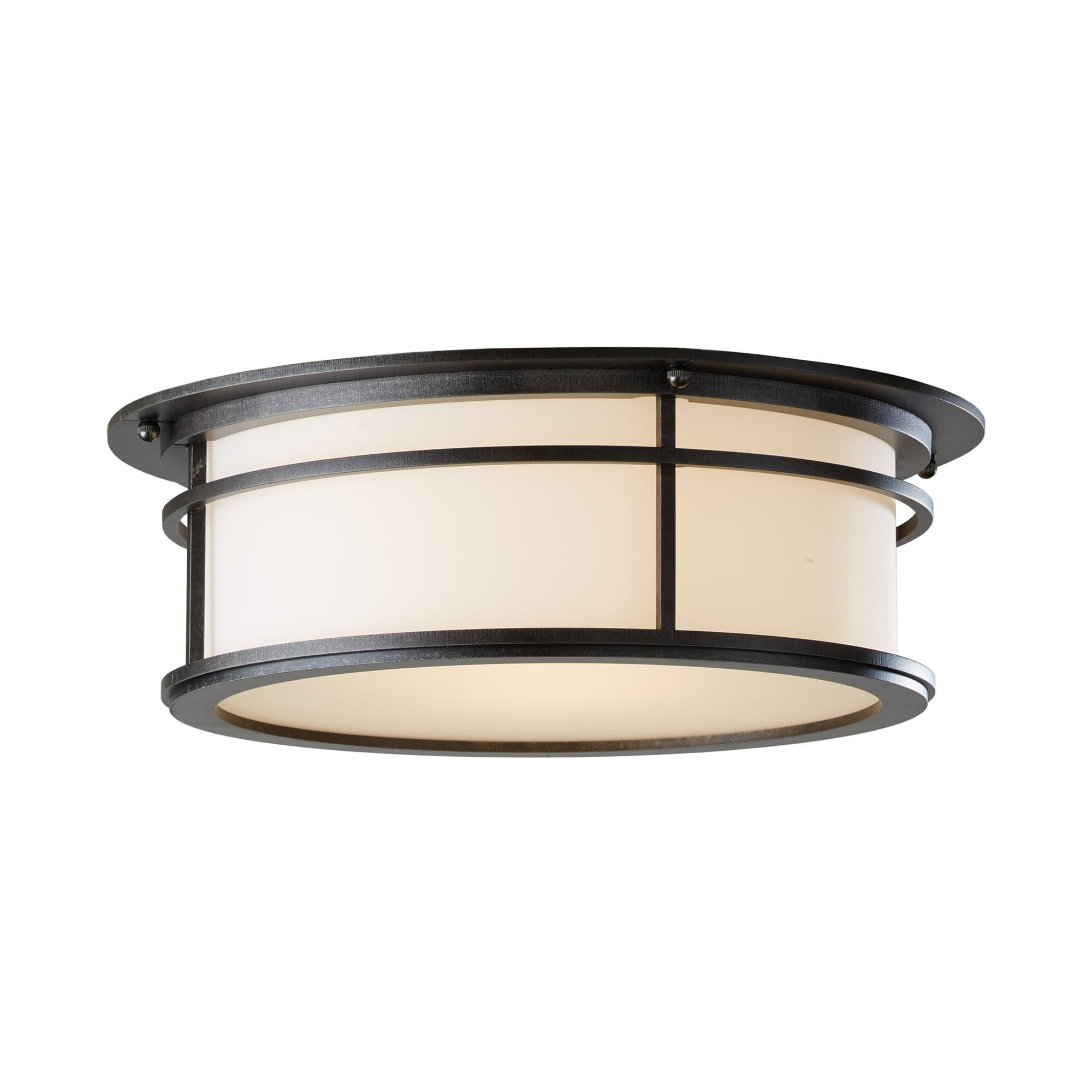Shown in Coastal Dark Smoke finish and Opal  glass