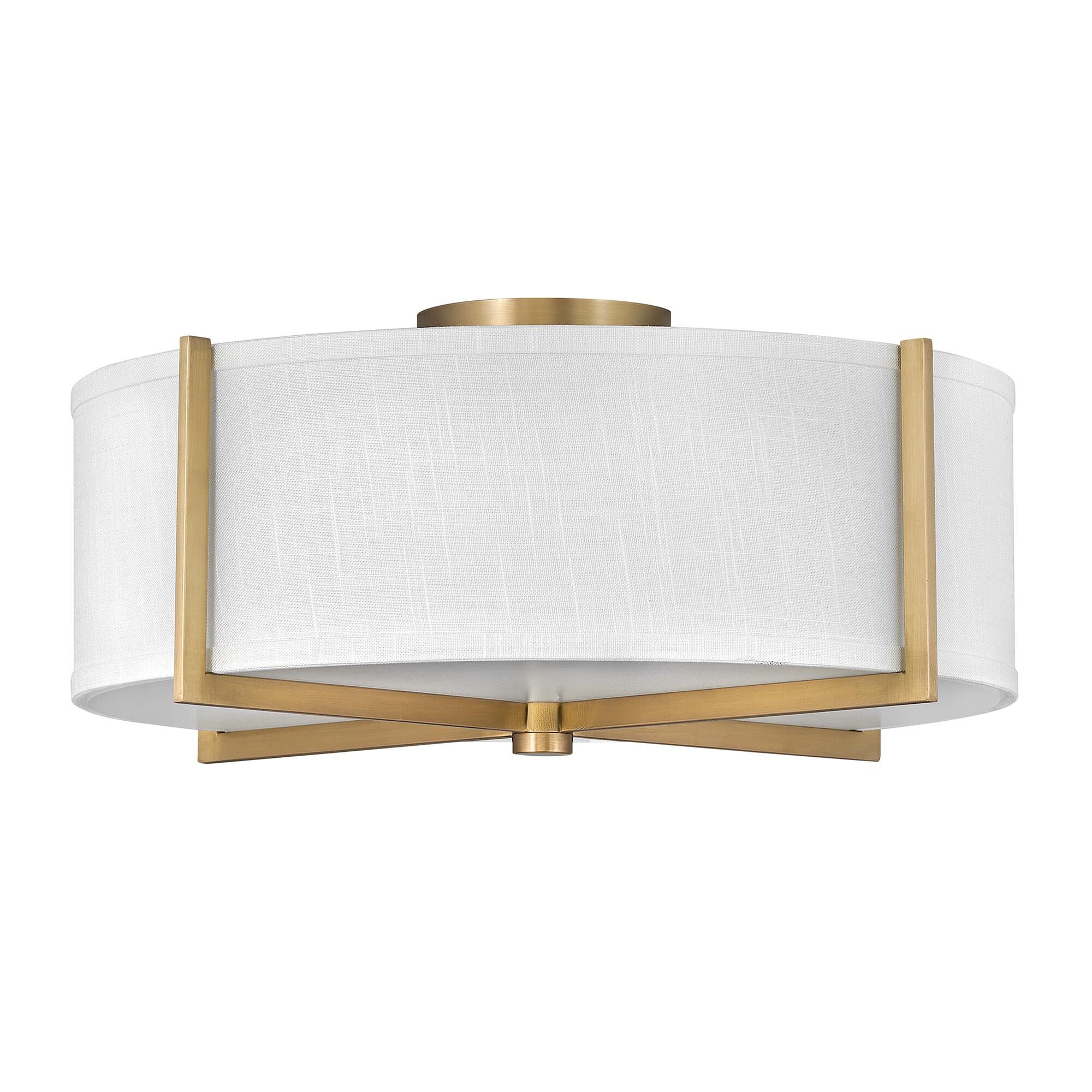 Axis 20 Inch 3 Light Semi Flush Mount,