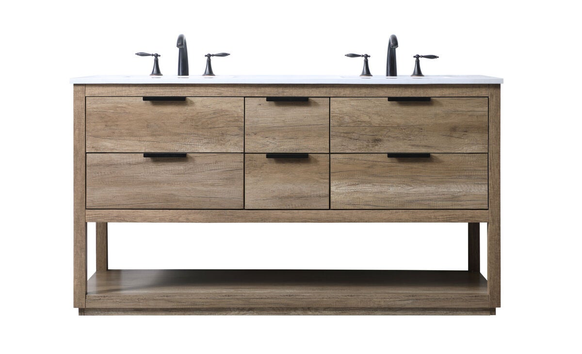 Larkin 60 Inch Bath Vanity by Elegant Decor