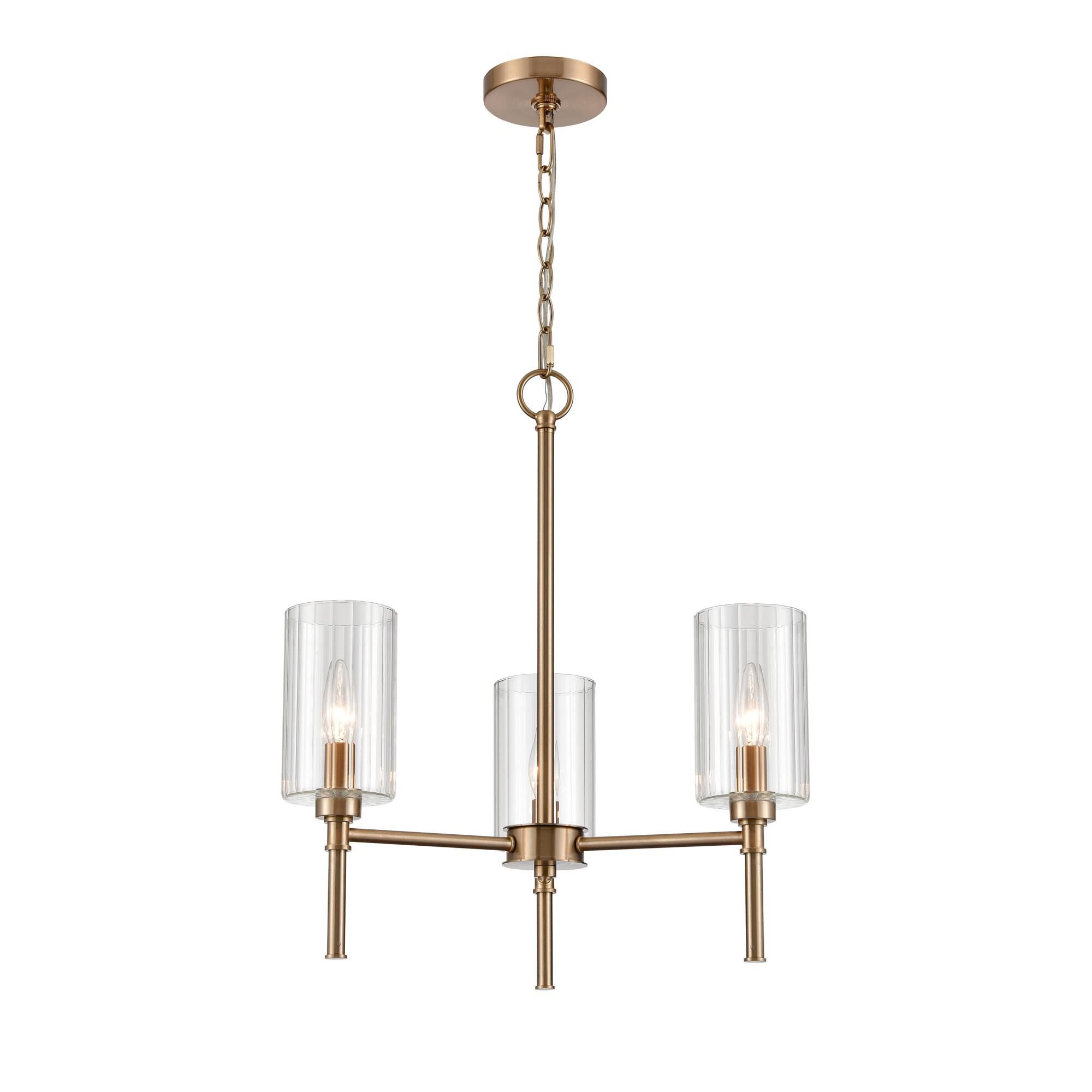 Shown in Modern Gold finish and Clear Beveled glass