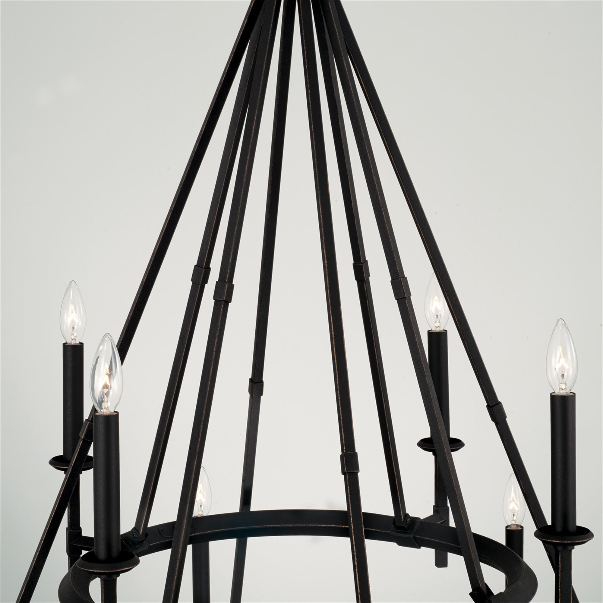 Shown in Brushed Black Iron finish
