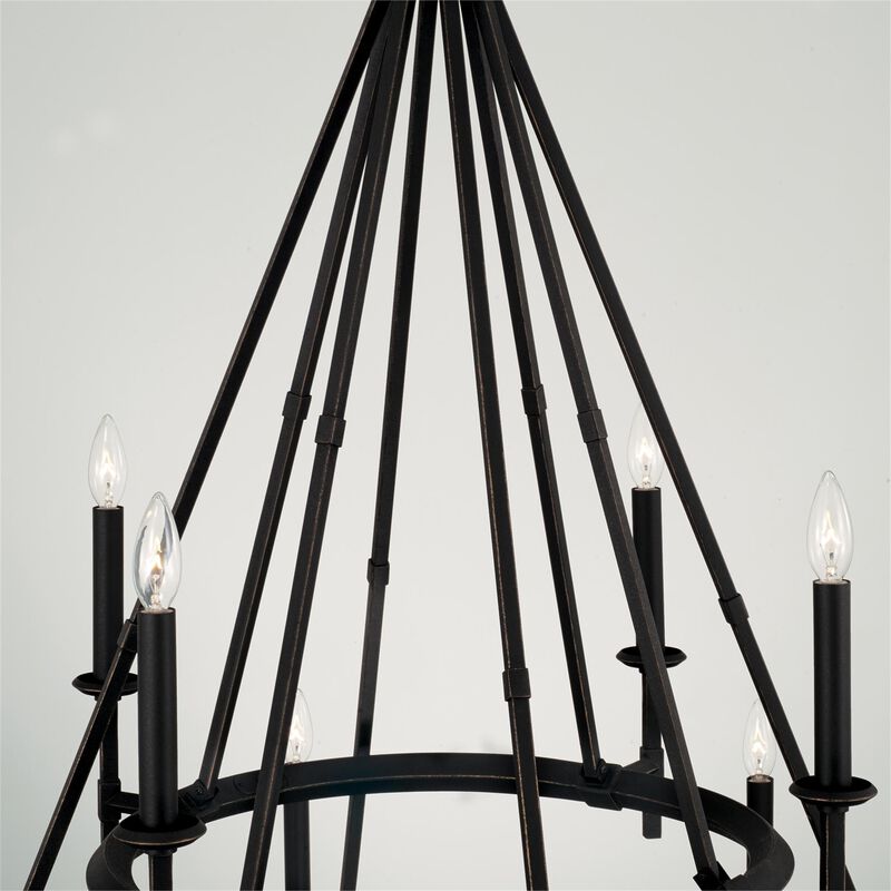Ogden 48 Inch 12 Light Chandelier by Capital Lighting Fixture Company