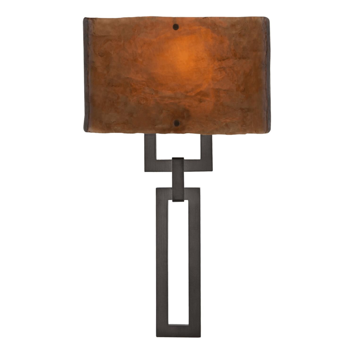 Shown in Gunmetal finish and Bronze Granite glass and Without Shade shade