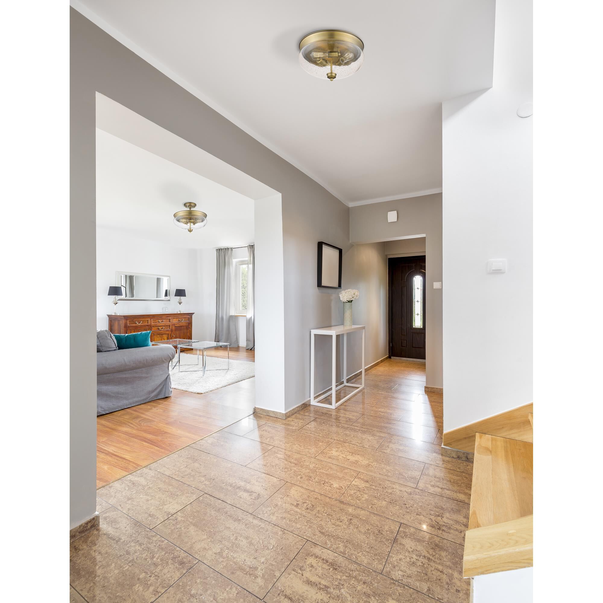 Amon 13 Inch 2 Light Flush Mount by Z-Lite