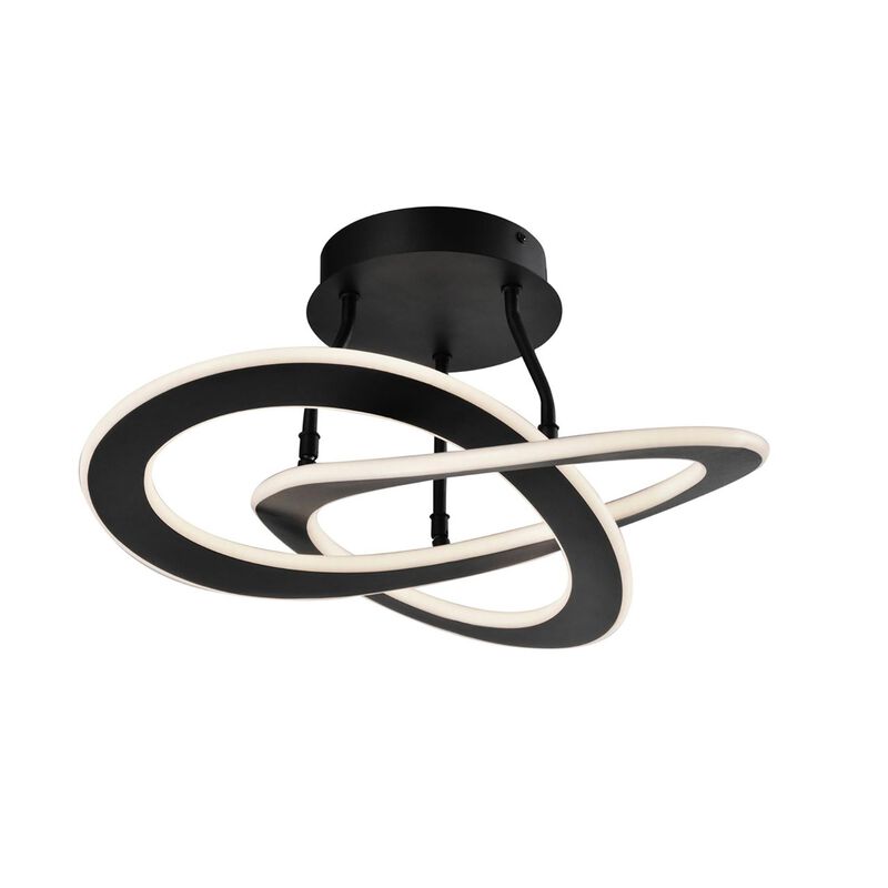 Wave 17 Inch 2 Light LED Semi Flush Mount by Artcraft