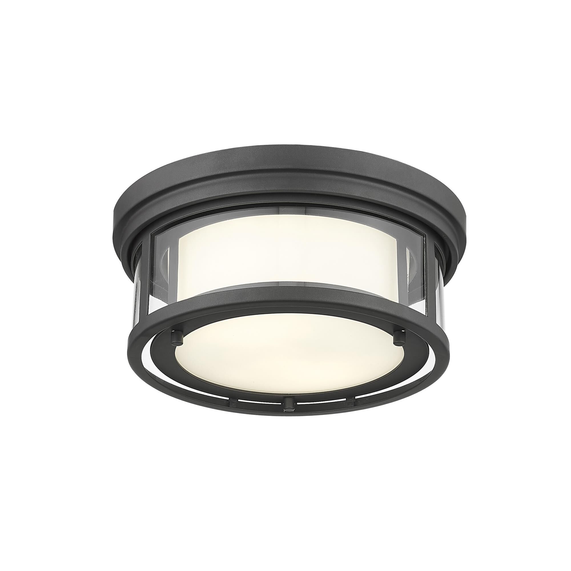 Shown in Bronze finish and Glass shade